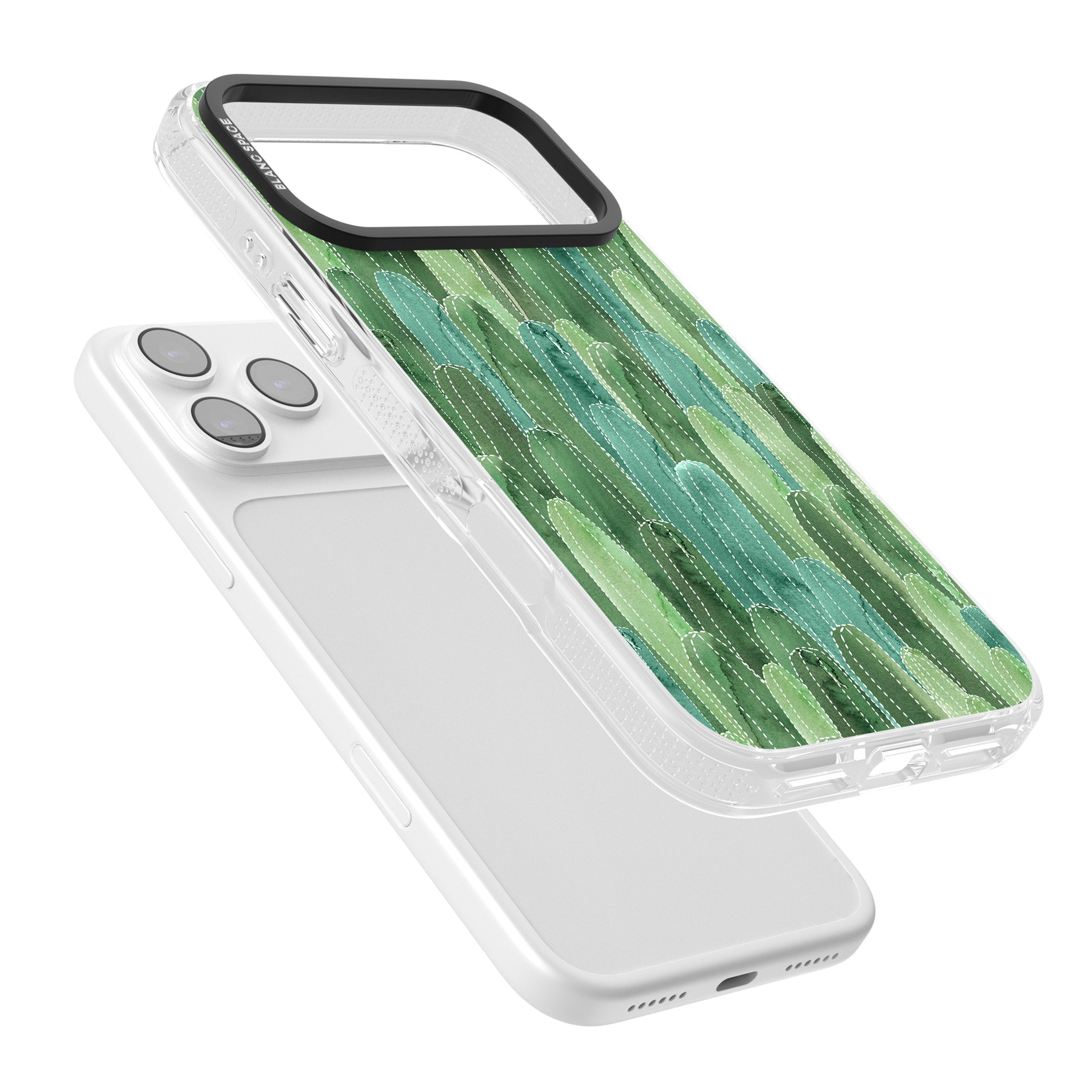 Skinny Cacti iPhone 17 Pro Impact Air Clear Phone Case Colours