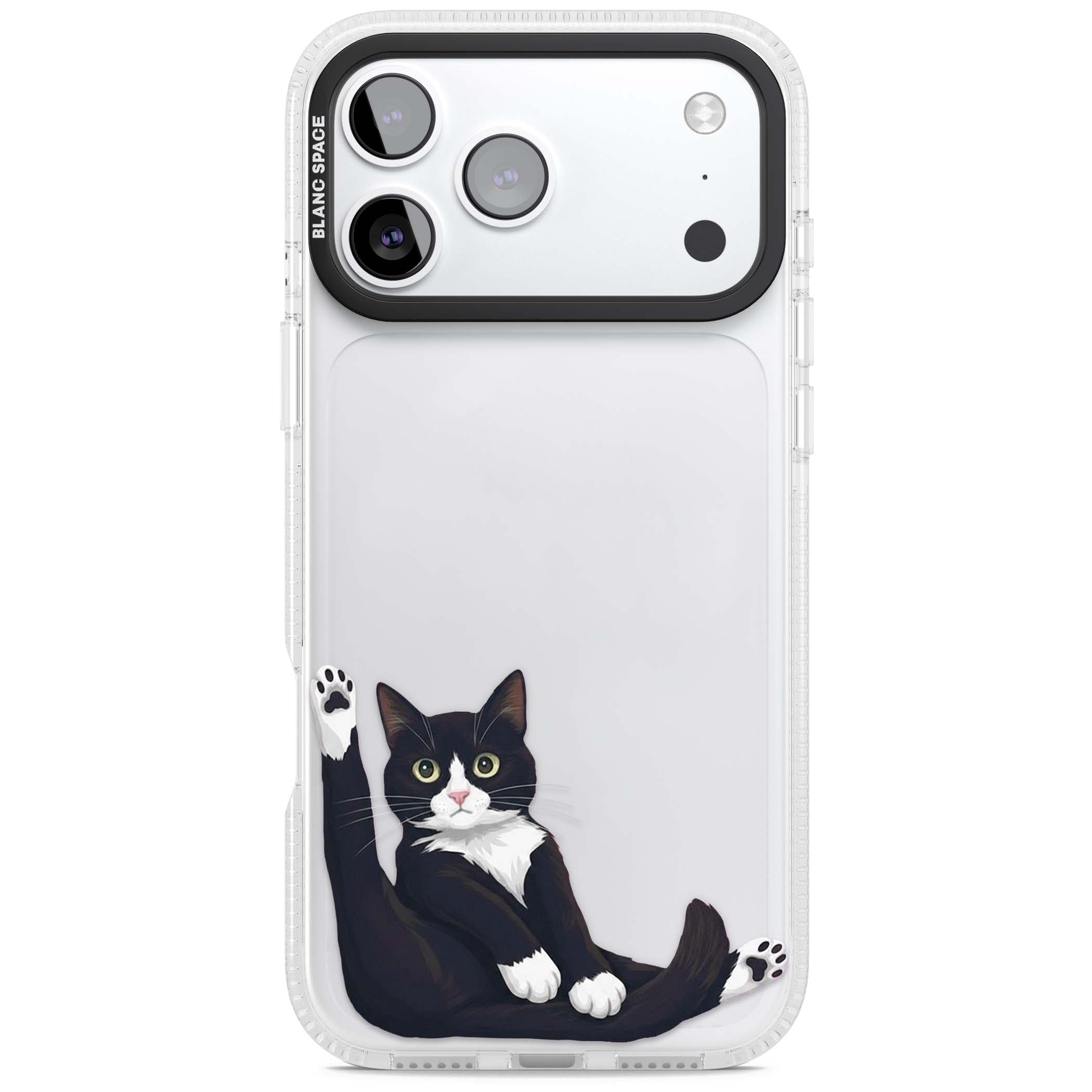Mid-Groom Cat animals iPhone case | Clear Case Impact Air case for iPhone 17 Pro, iPhone 17 Pro Max