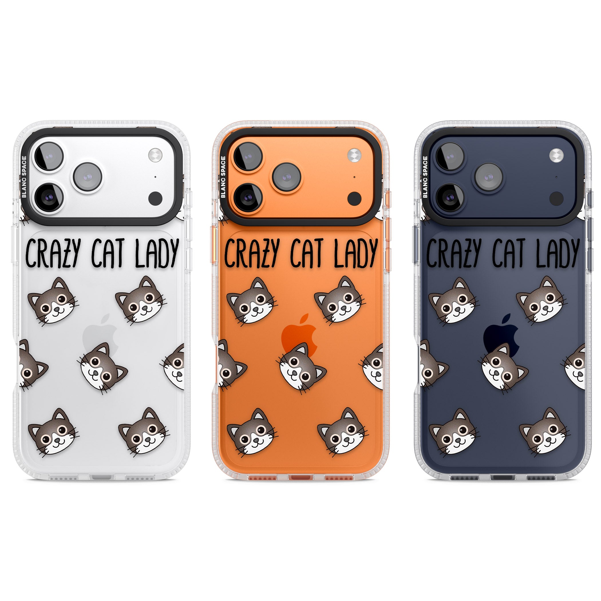 Crazy Cat Lady iPhone 17 Pro Impact Air Clear Phone Case APT Impact Protection