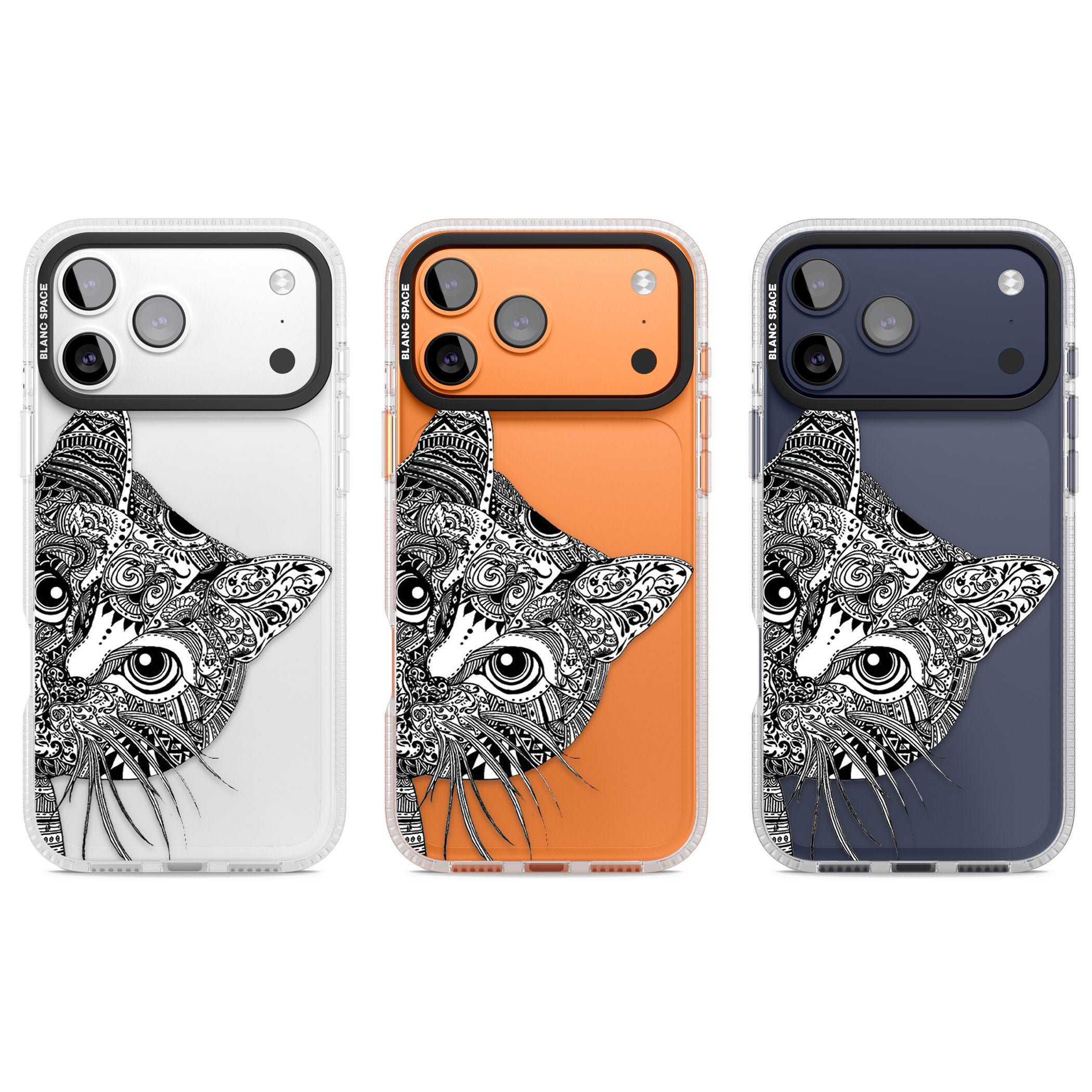 Henna Cat iPhone 17 Pro Impact Air Clear Phone Case APT Impact Protection