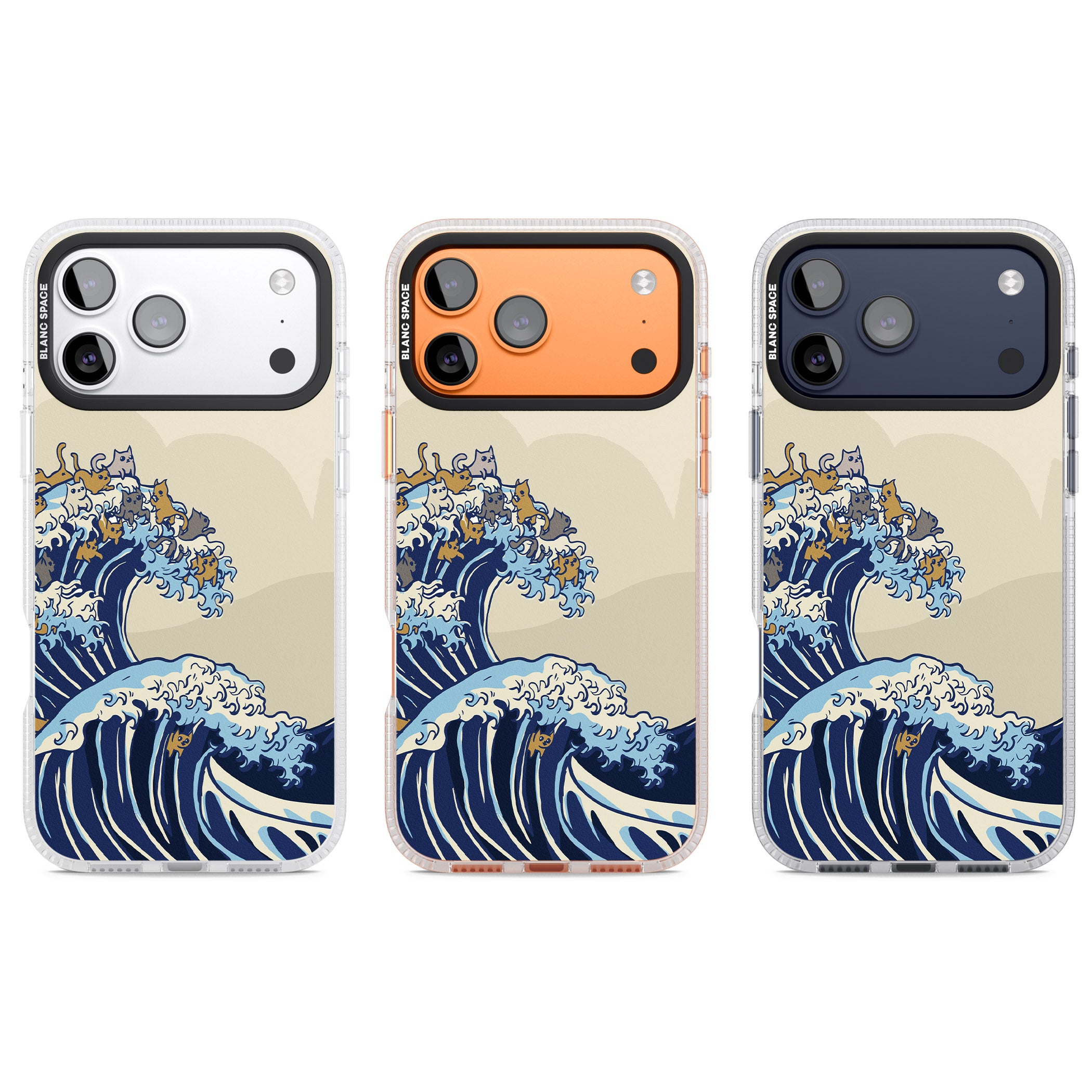 The Great Cat Wave iPhone 17 Pro Impact Air Clear Phone Case APT Impact Protection