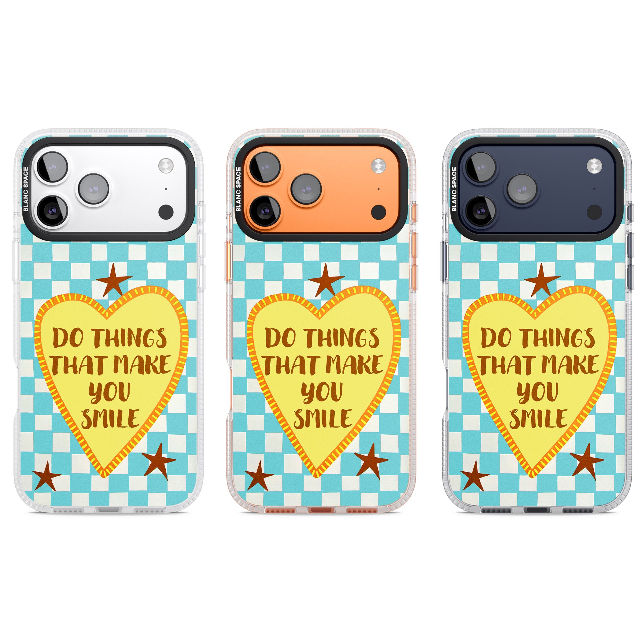 Do Things That Make You Smile iPhone 17 Pro Impact Air Clear Phone Case APT Impact Protection