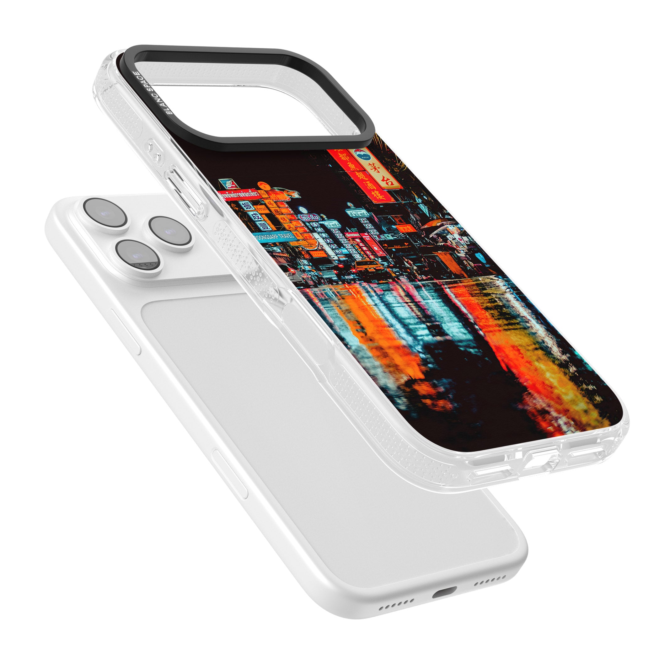 Neon City iPhone 17 Pro Impact Air Clear Phone Case Colours