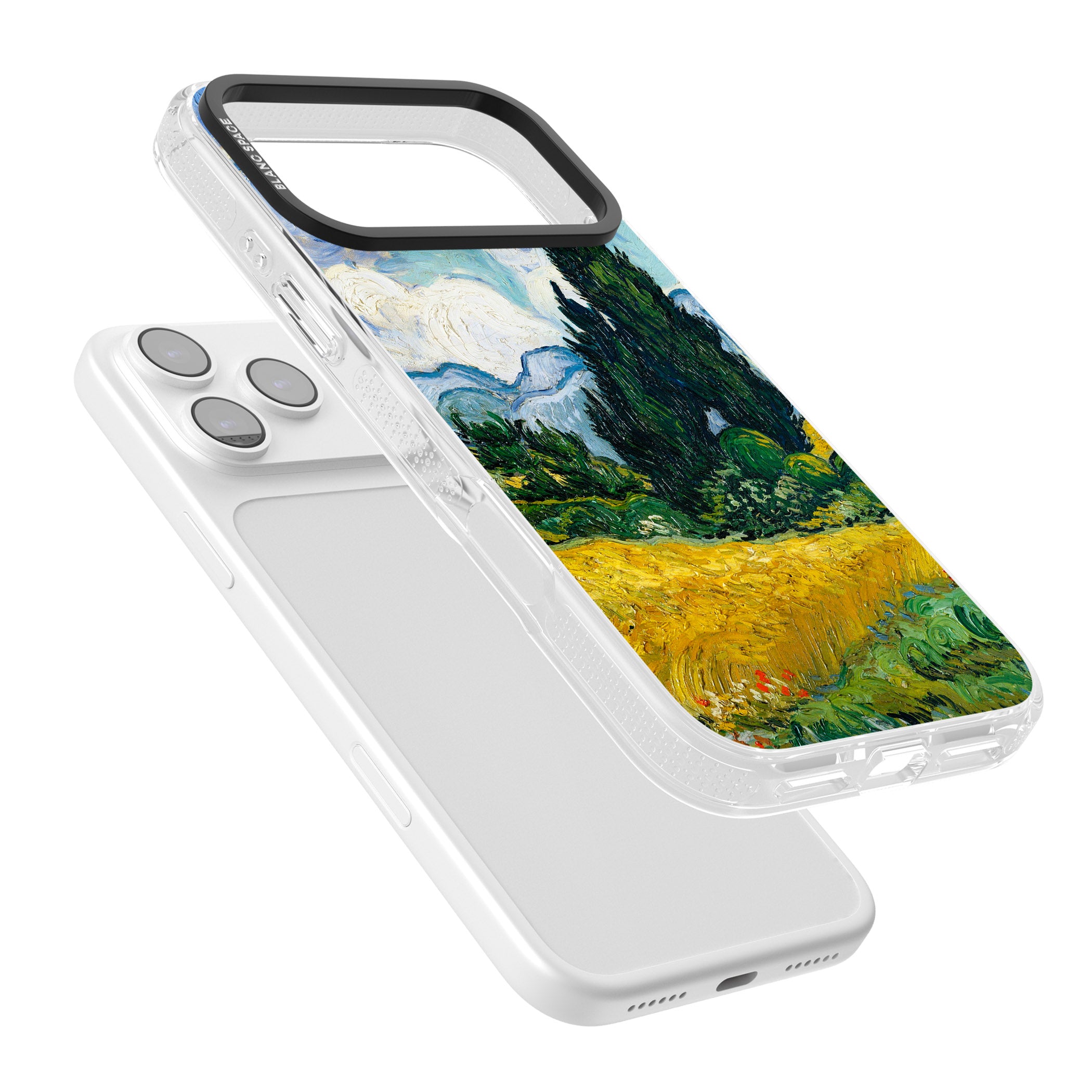 Wheat Field With Cypresses By Vincent Van Gogh iPhone 17 Pro Impact Air Clear Phone Case Colours