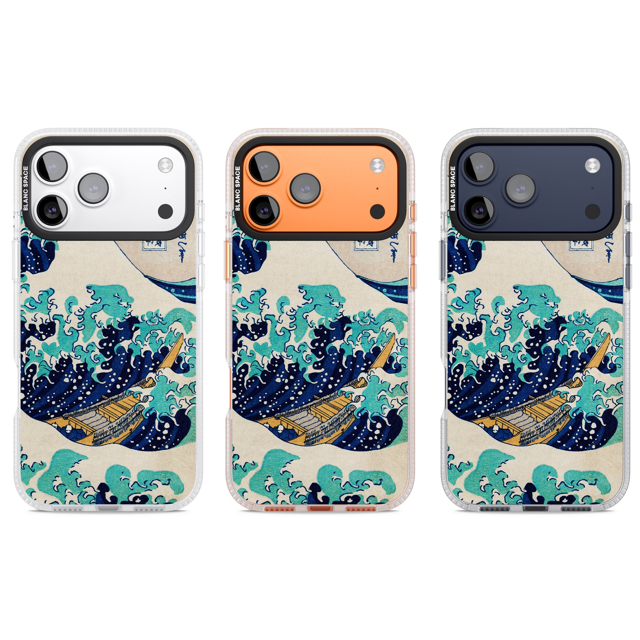The Great Wave By Katsushika Hokusai iPhone 17 Pro Impact Air Clear Phone Case APT Impact Protection