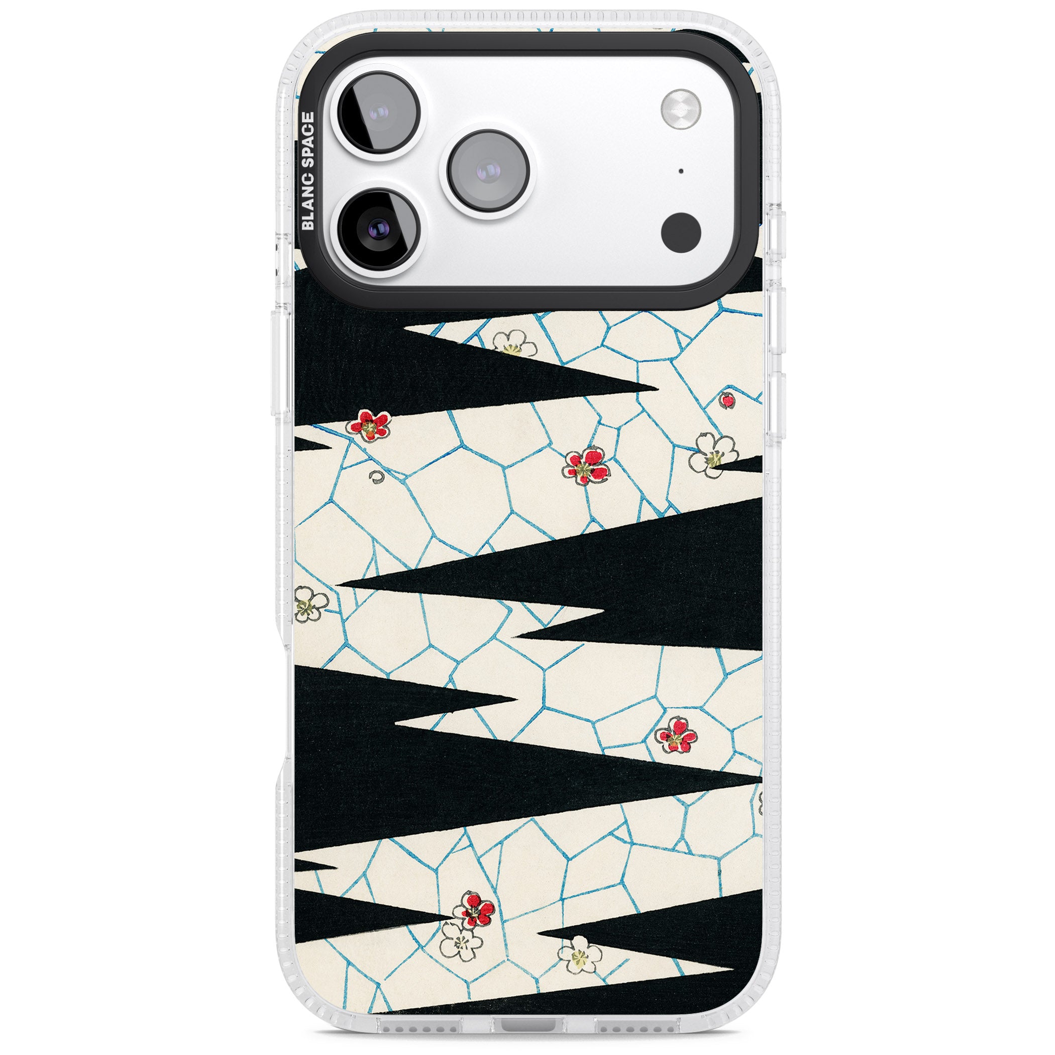 Japanese Flowers By Bijutsu Sekai iPhone 17 Pro Impact Air Clear Phone Case