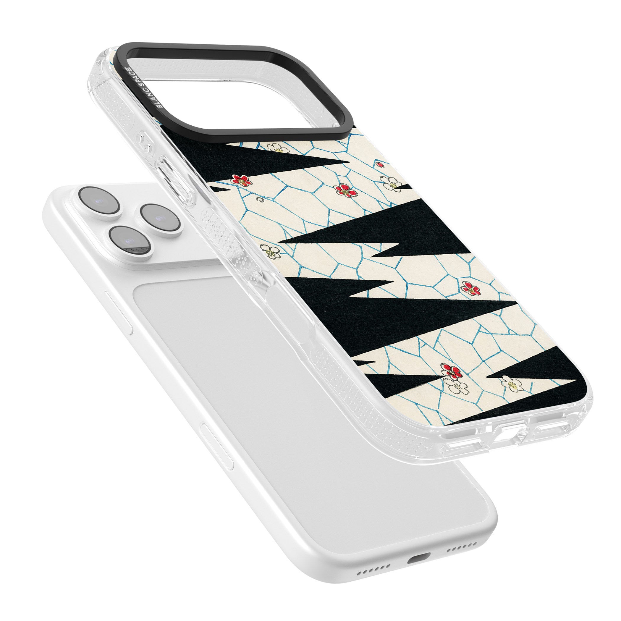 Japanese Flowers By Bijutsu Sekai iPhone 17 Pro Impact Air Clear Phone Case Colours