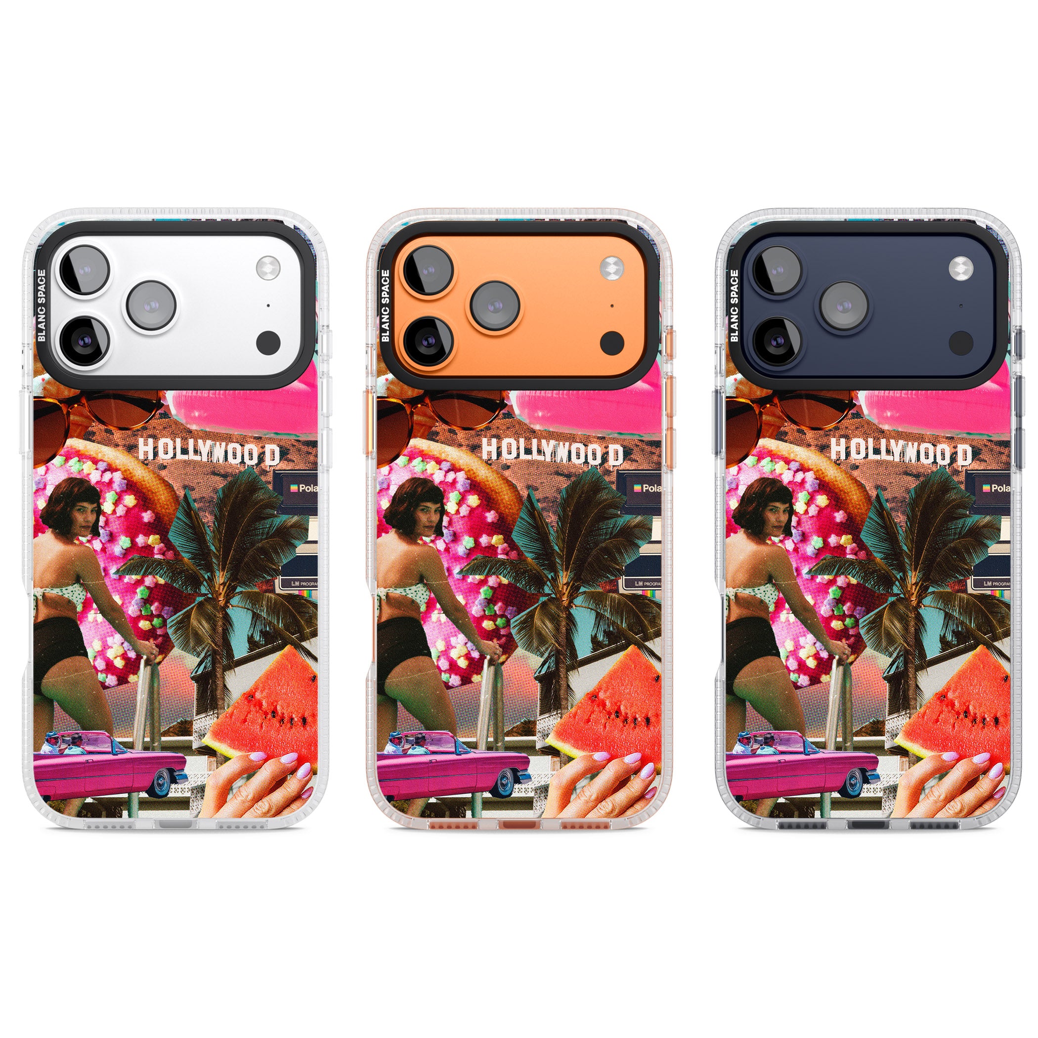 Hollywood Retro Collage iPhone 17 Pro Impact Air Clear Phone Case APT Impact Protection