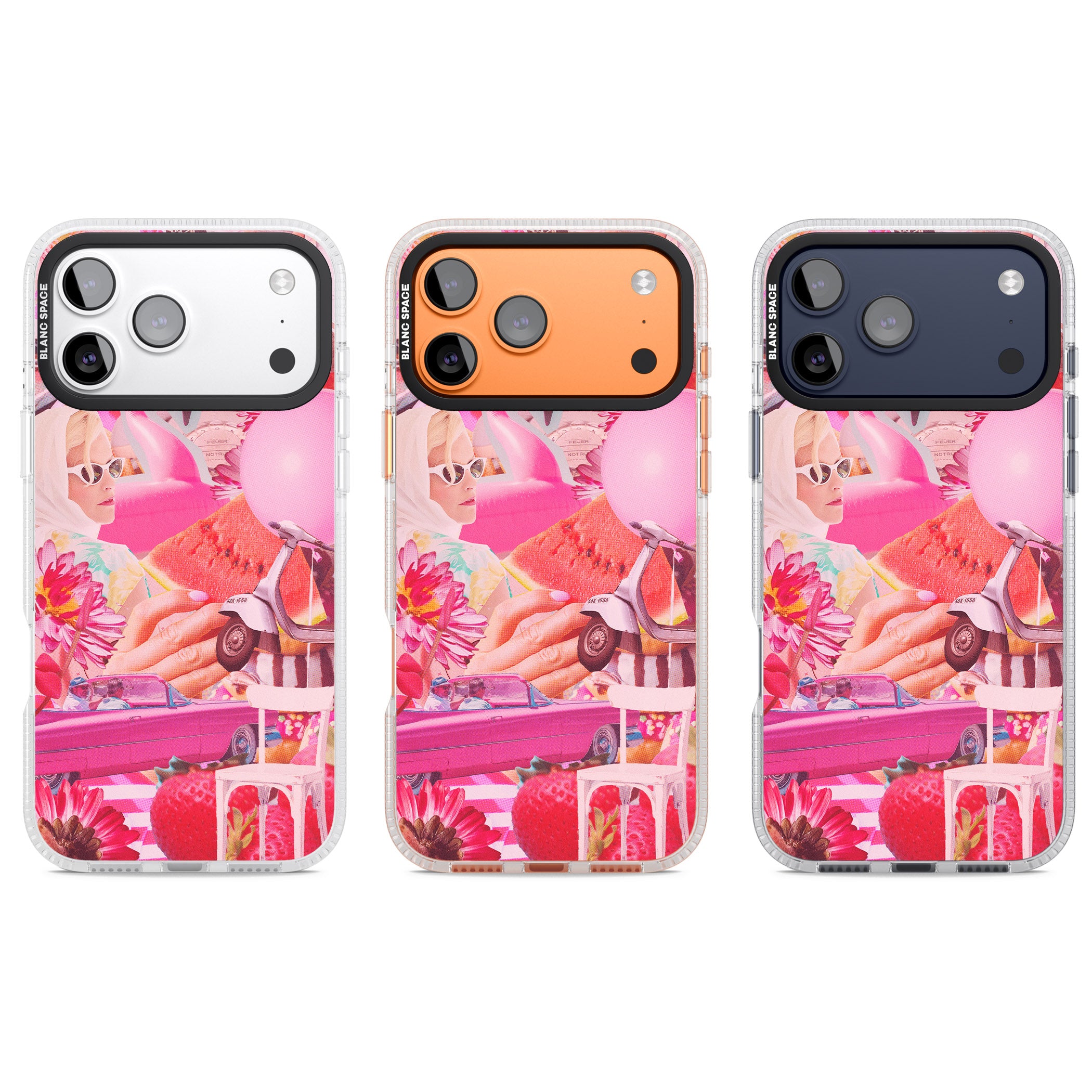 Retro Pink Glamour iPhone 17 Pro Impact Air Clear Phone Case APT Impact Protection
