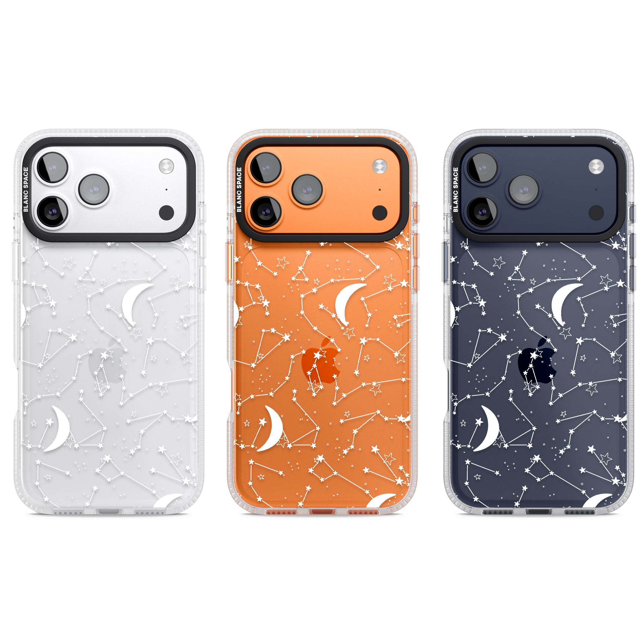 White Constellations iPhone 17 Pro Impact Air Clear Phone Case APT Impact Protection