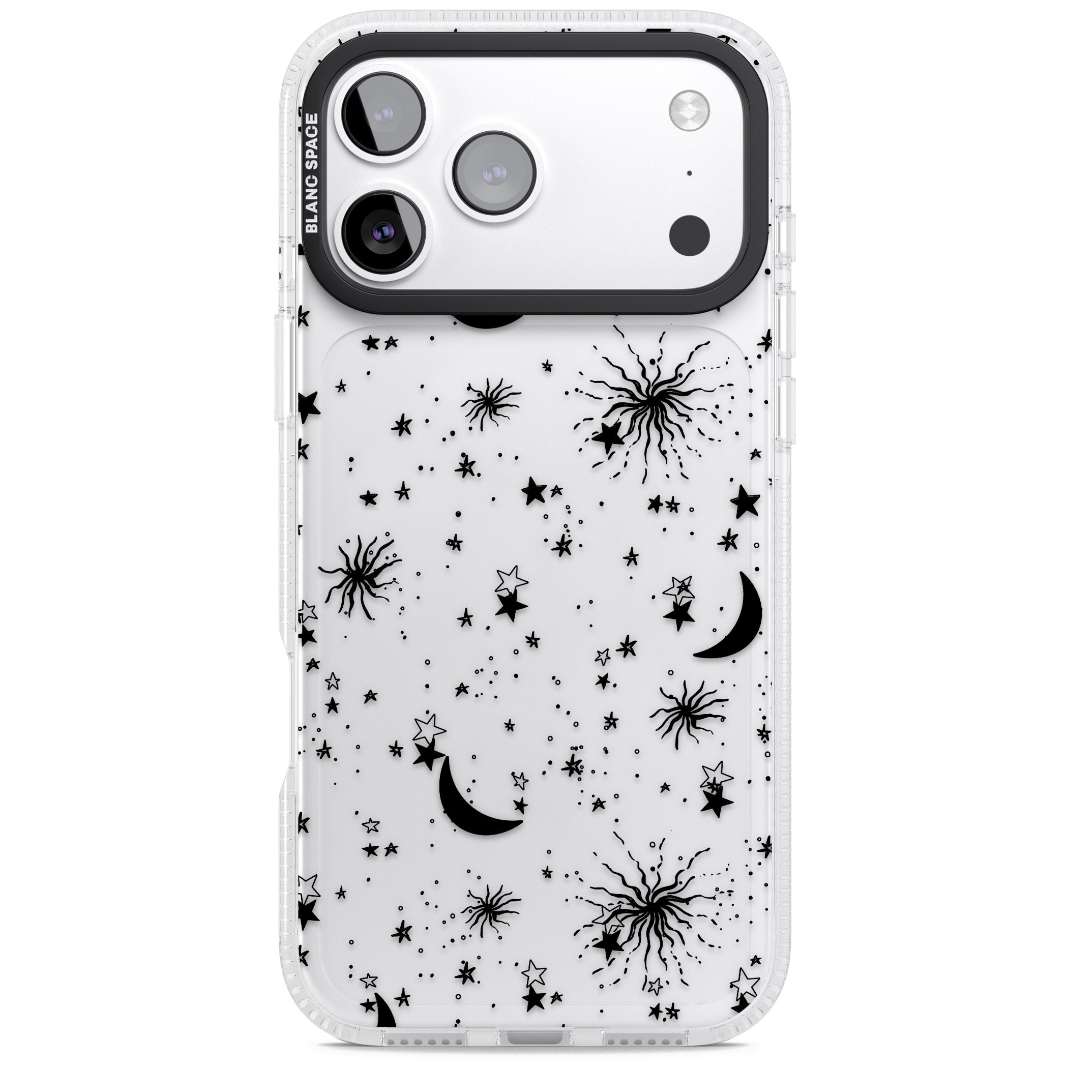 Celestial Night iPhone 17 Pro Impact Air Clear Phone Case