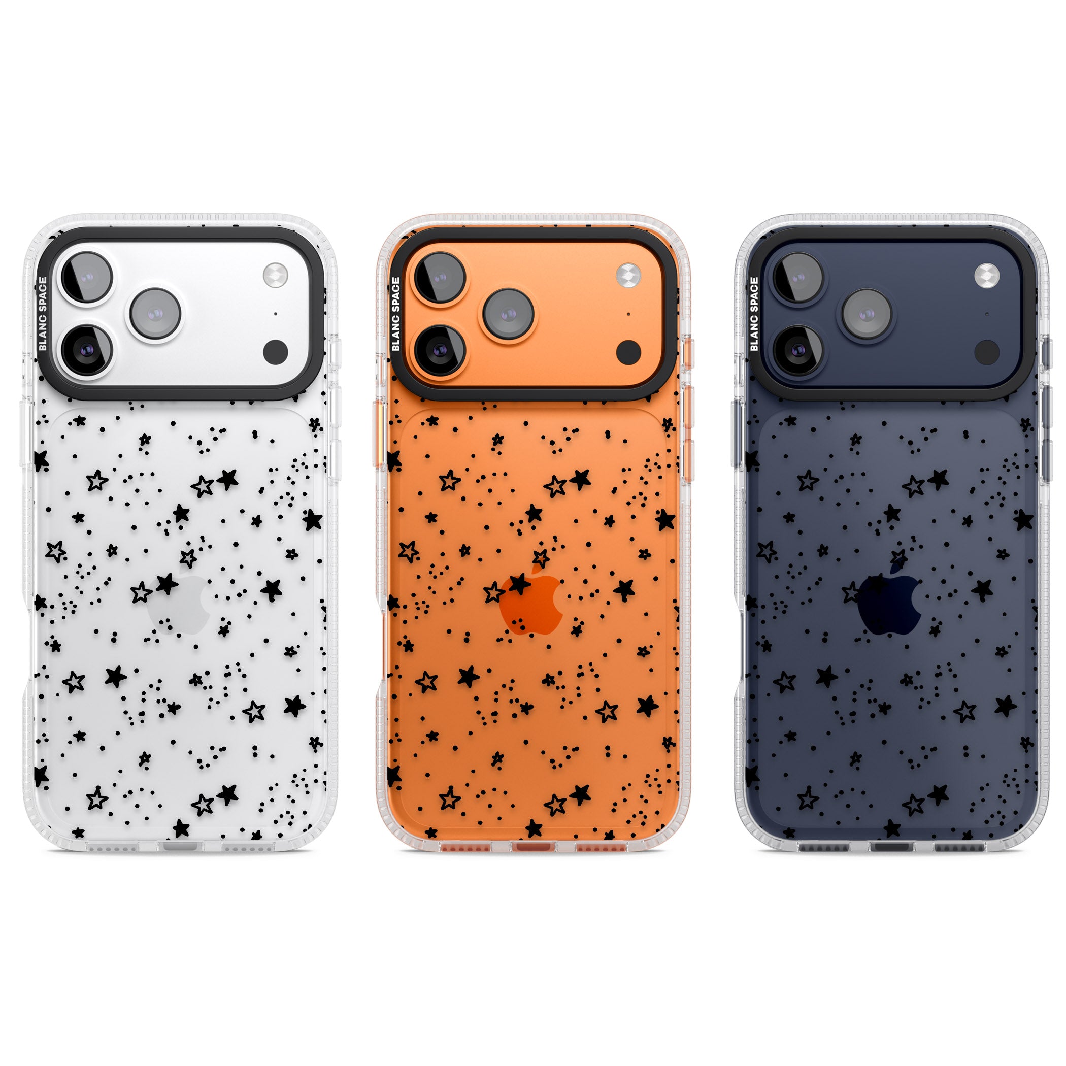 Midnight Stars iPhone 17 Pro Impact Air Clear Phone Case APT Impact Protection