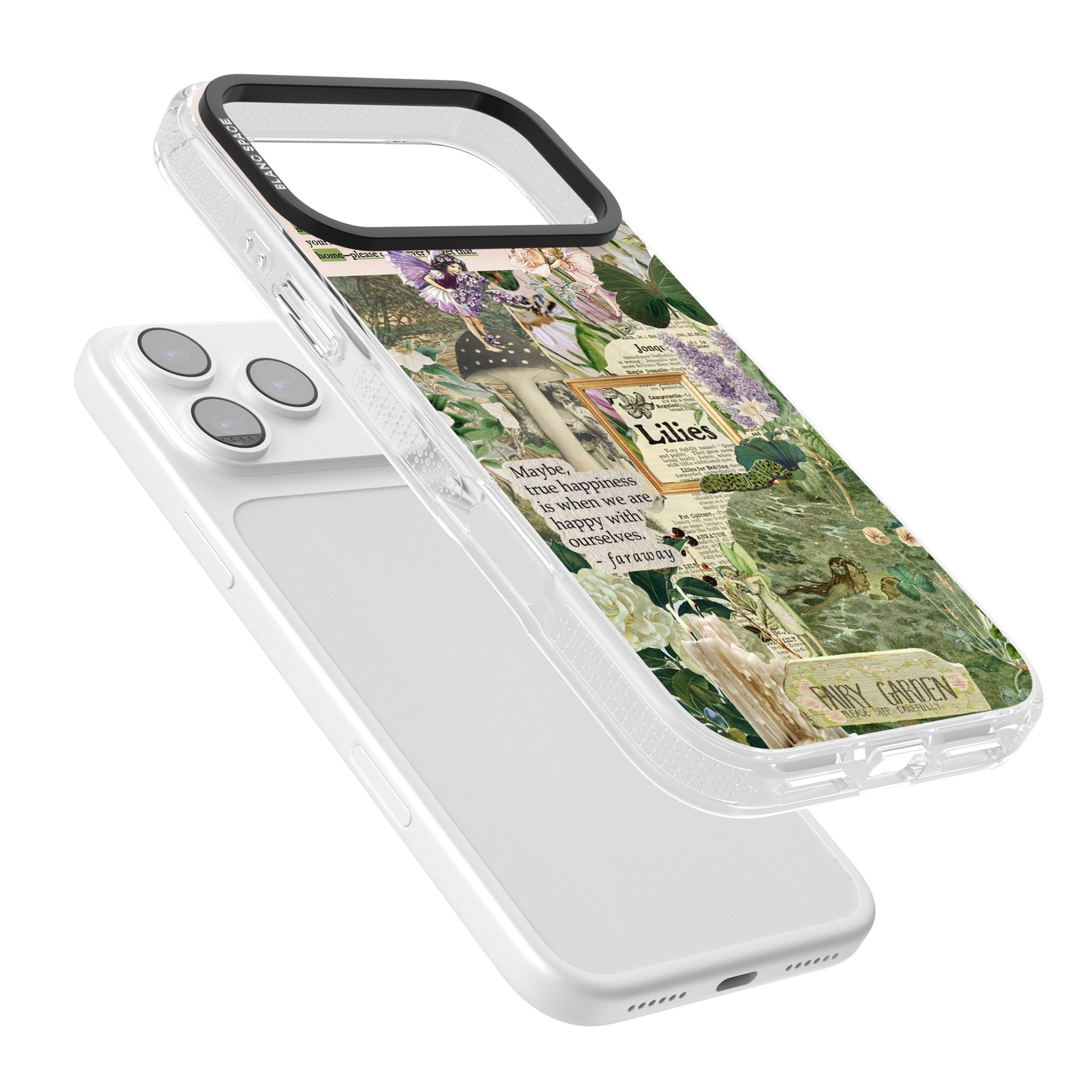 Fairy Garden iPhone 17 Pro Impact Air Clear Phone Case Colours