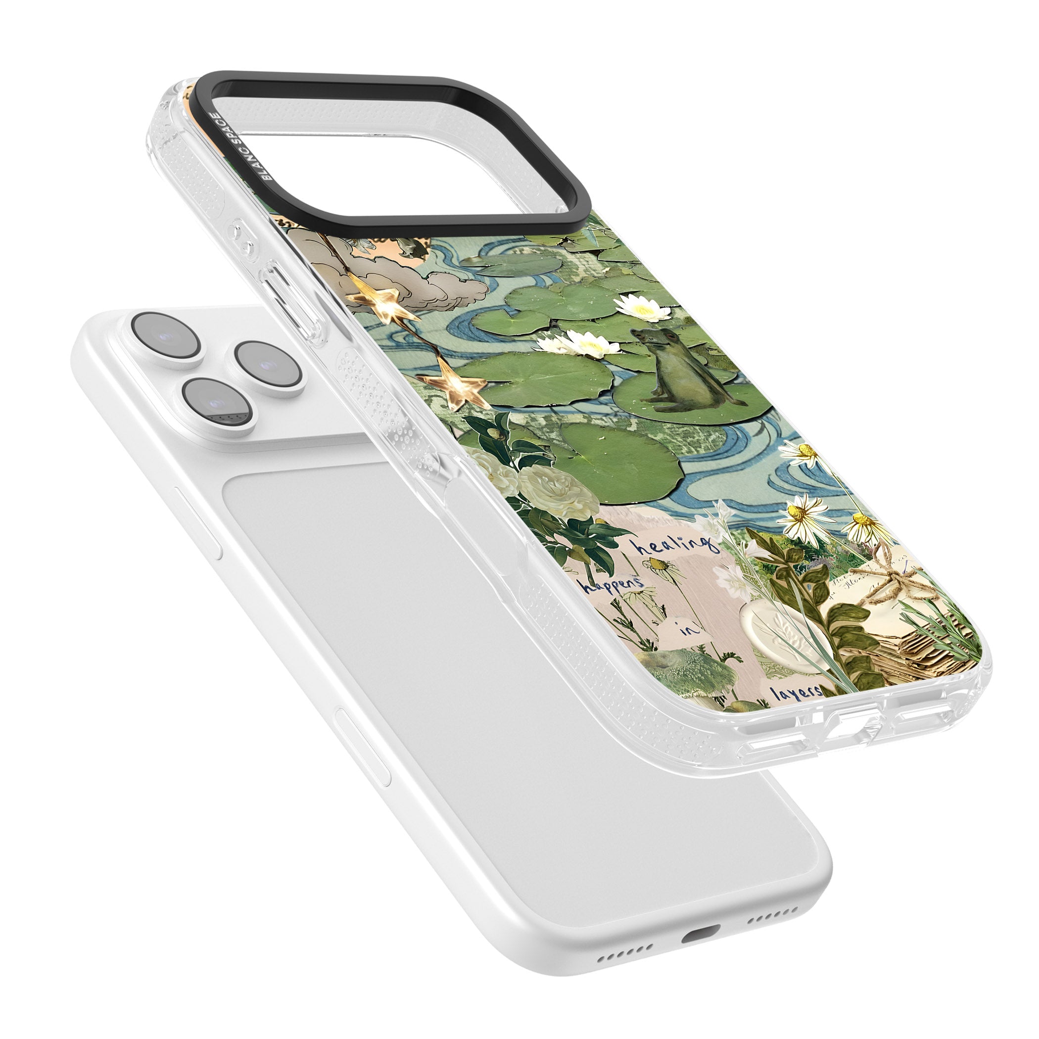 Lily Pad River iPhone 17 Pro Impact Air Clear Phone Case Colours