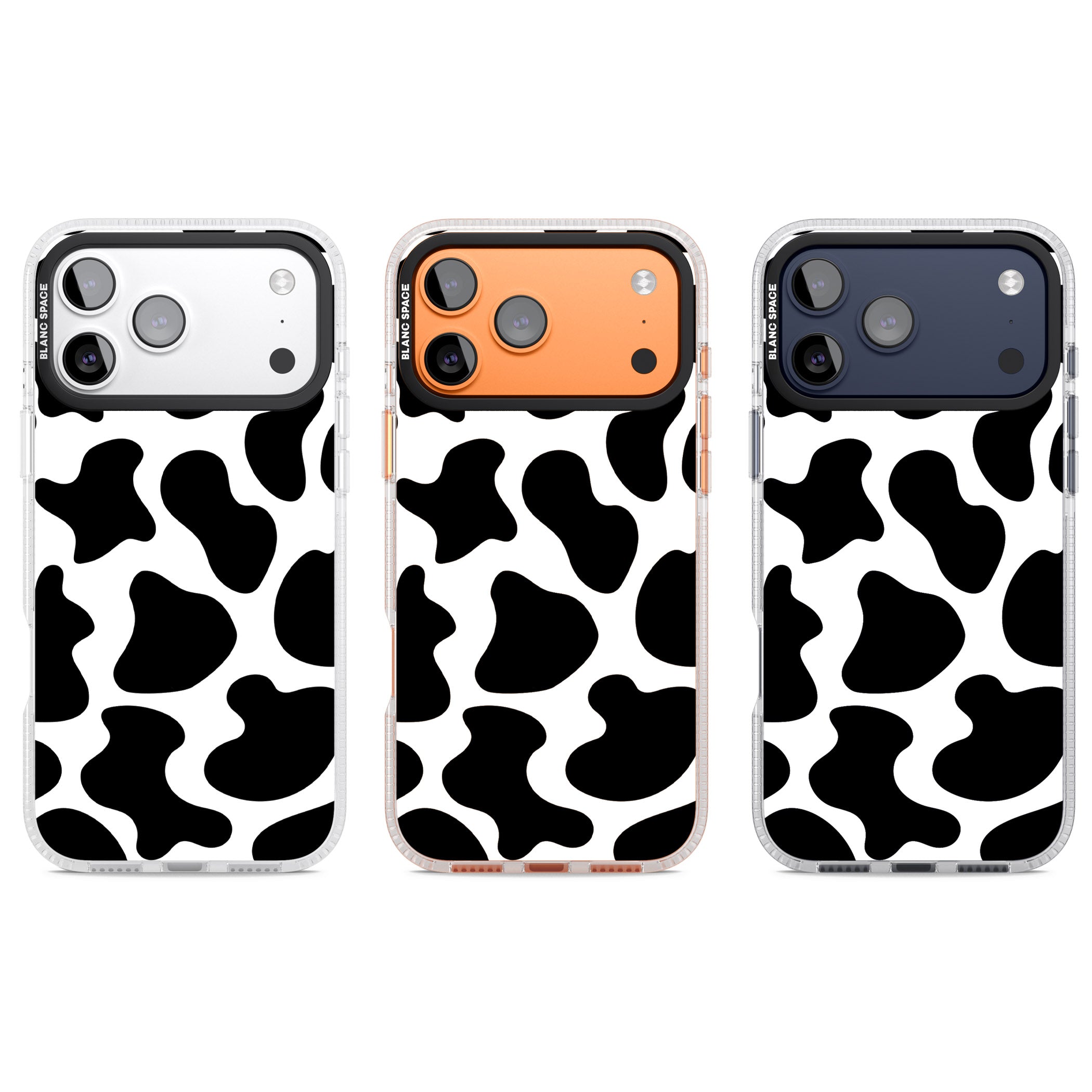 Cow Print iPhone 17 Pro Impact Air Clear Phone Case APT Impact Protection