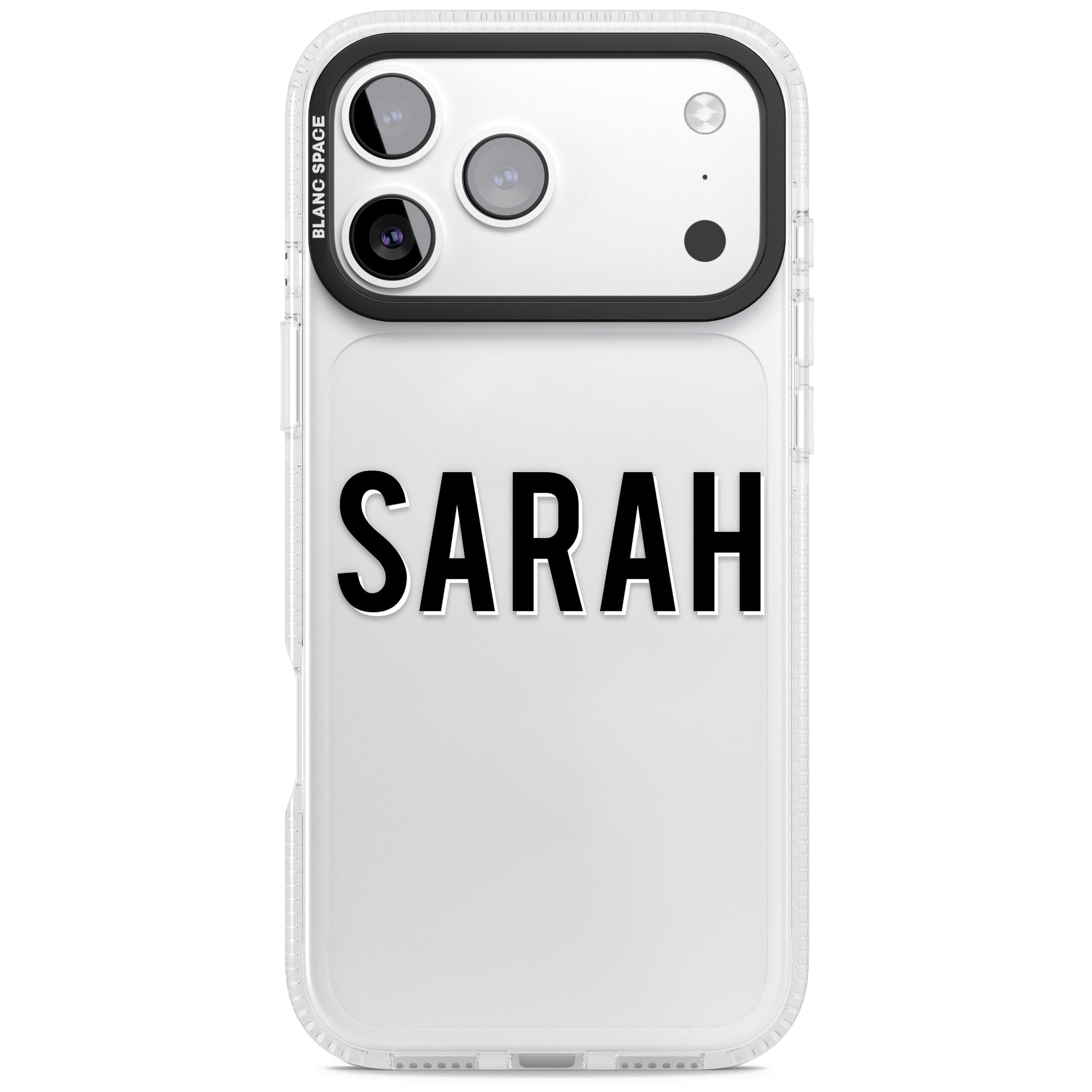 Personalised Clear Name iPhone 17 Pro Impact Air Clear Phone Case
