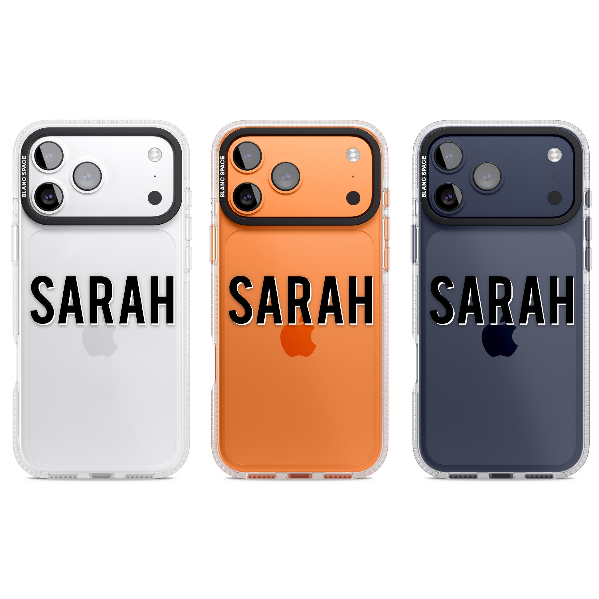 Personalised Clear Name iPhone 17 Pro Impact Air Clear Phone Case APT Impact Protection
