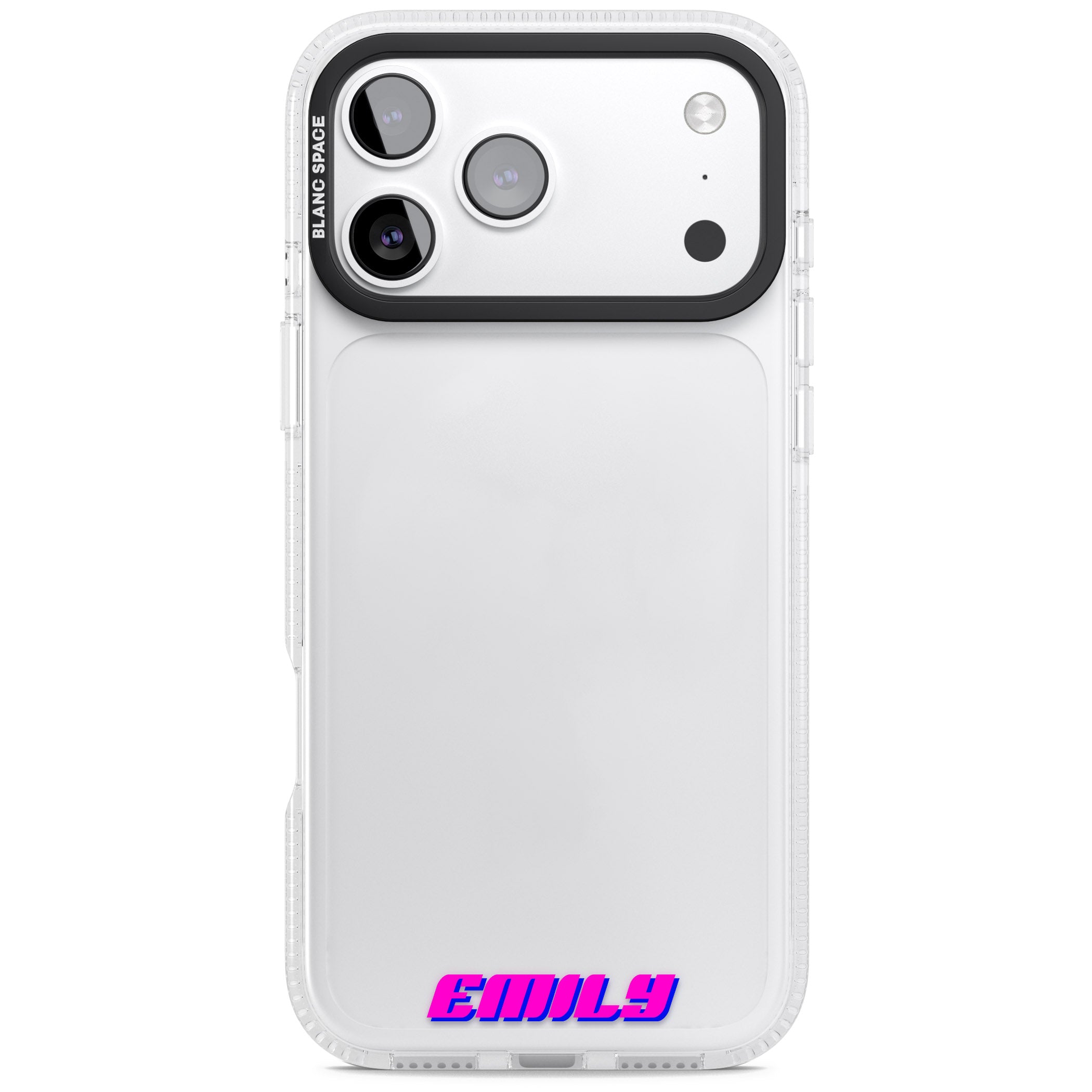 Personalised Cool Bottom Name iPhone 17 Pro Impact Air Clear Phone Case