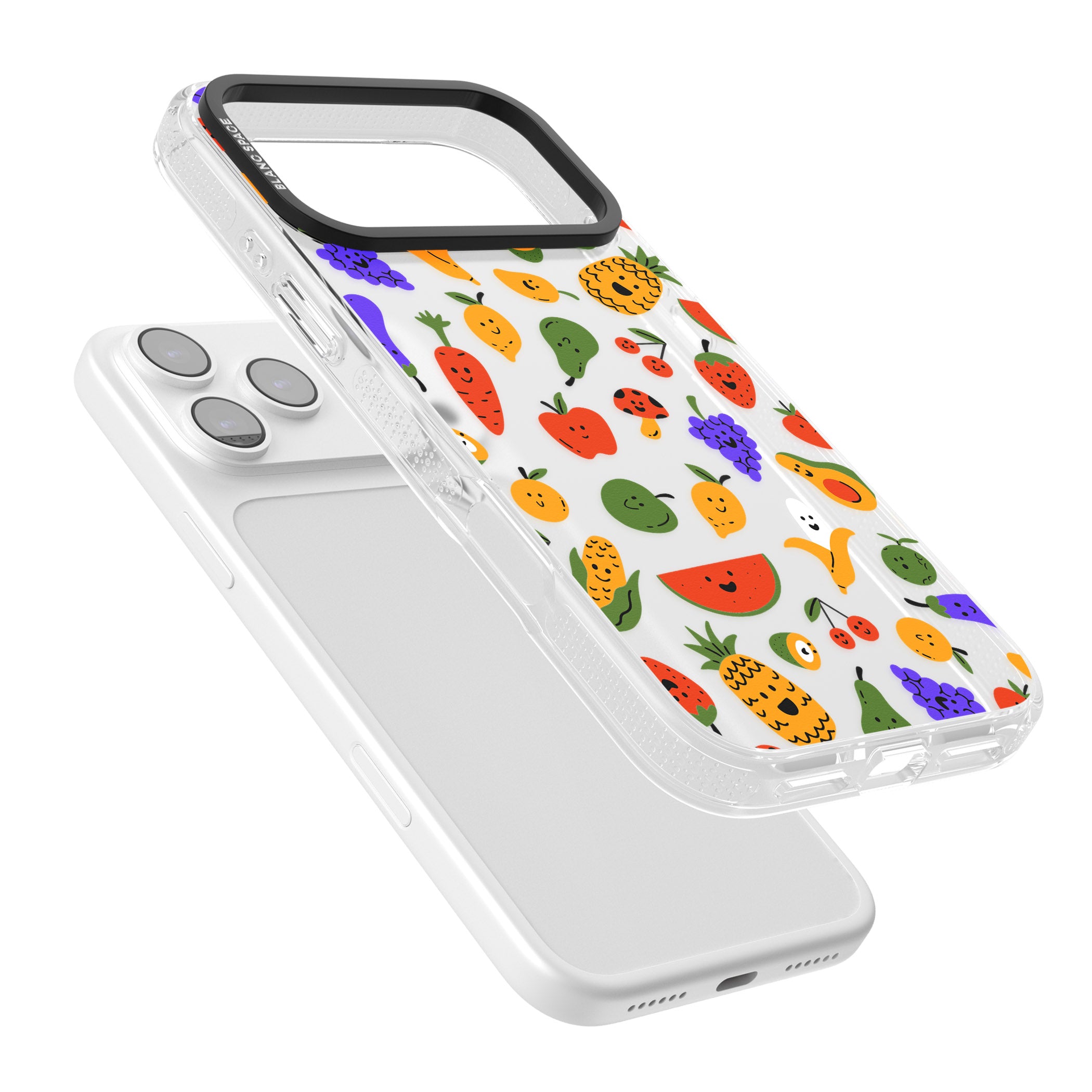 Playful Fruit Kawaii iPhone 17 Pro Impact Air Clear Phone Case Colours