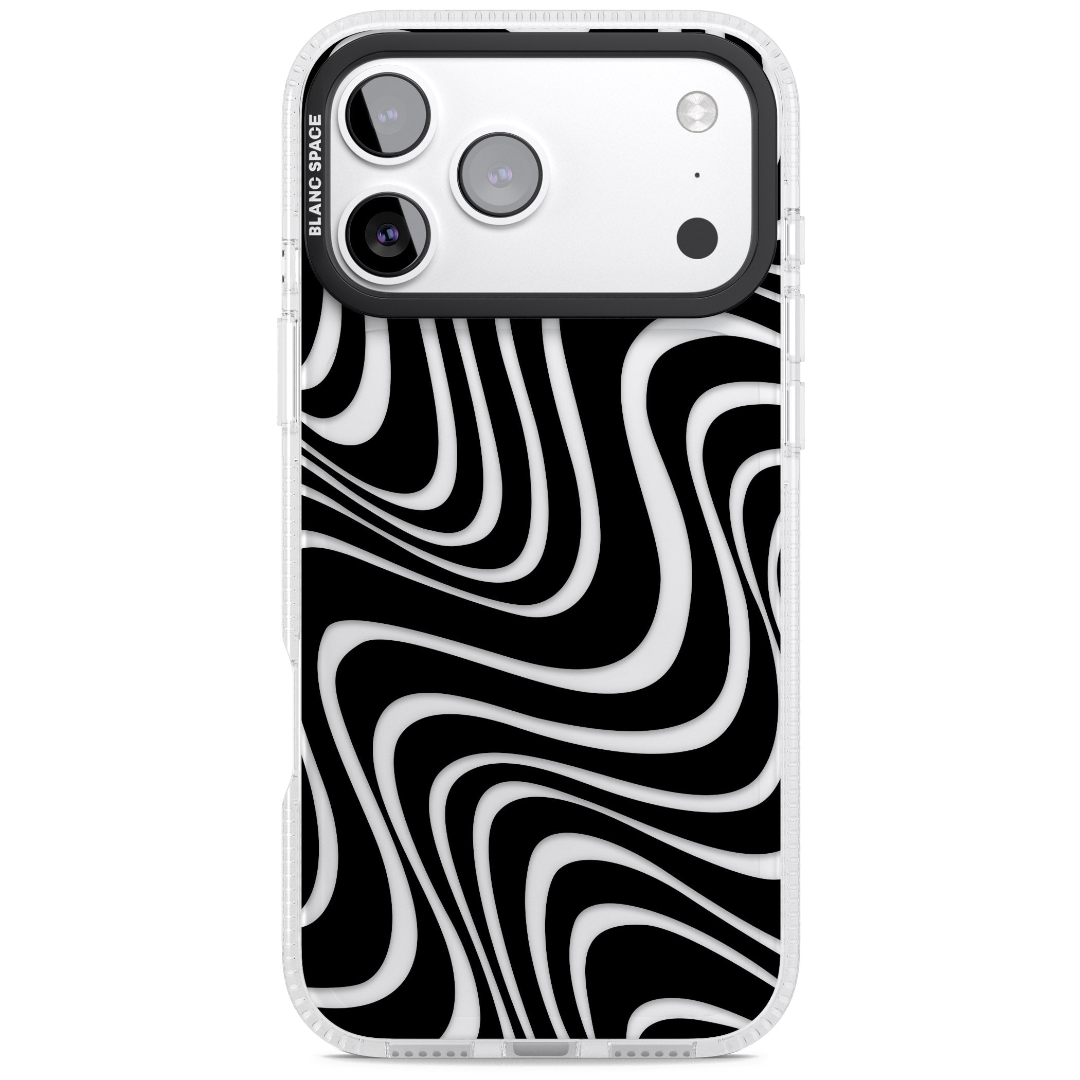 Abstract Waves iPhone 17 Pro Impact Air Clear Phone Case
