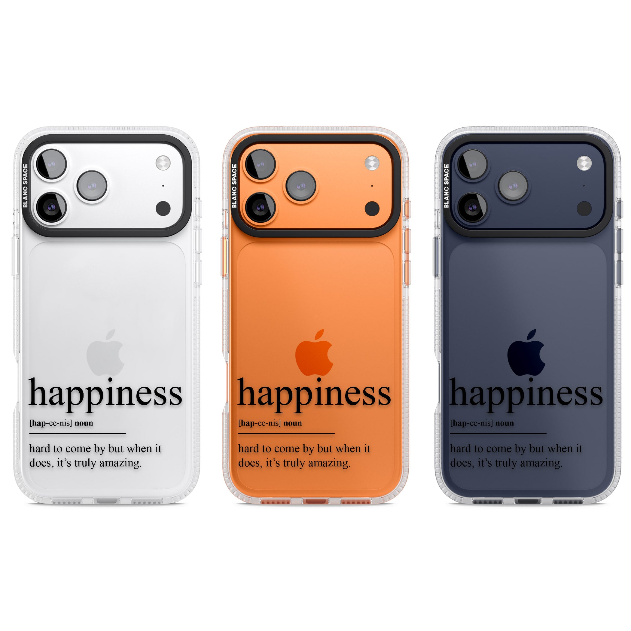 Happiness iPhone 17 Pro Impact Air Clear Phone Case APT Impact Protection