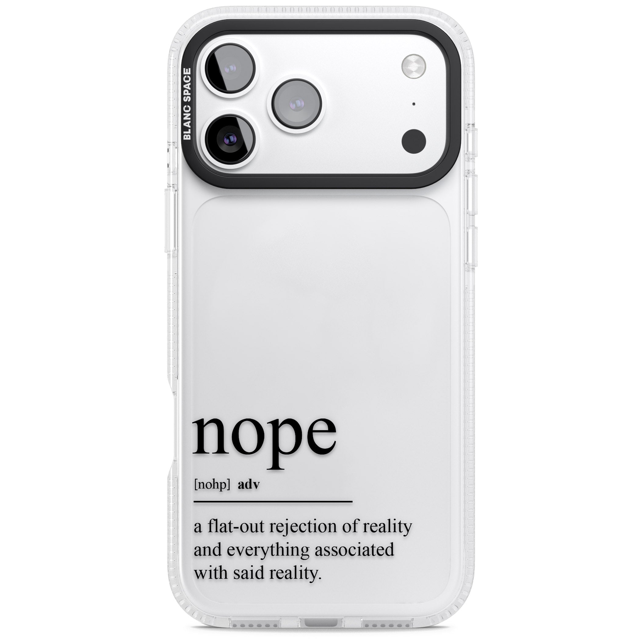 Nope iPhone 17 Pro Impact Air Clear Phone Case