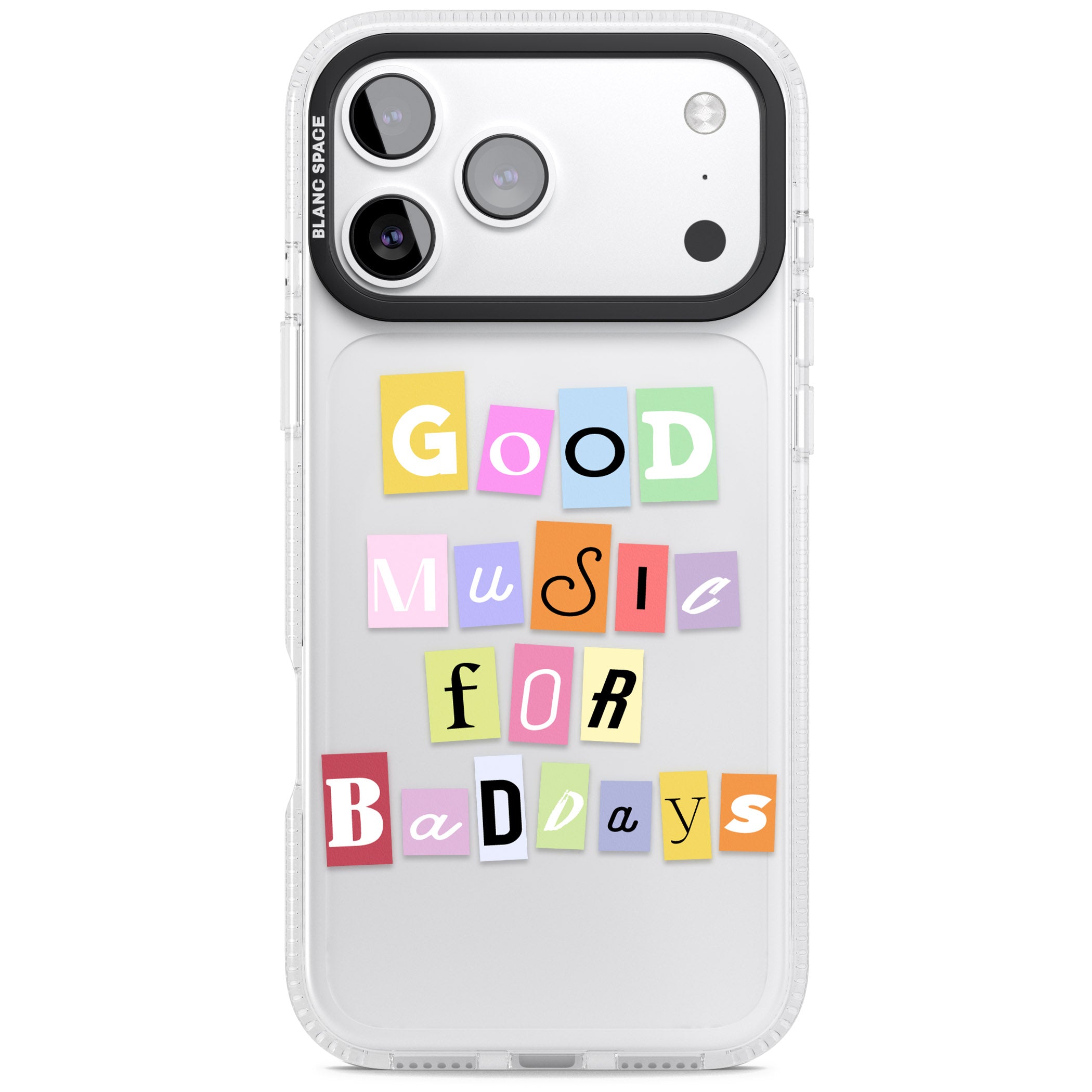 Good Music For Bad Days iPhone 17 Pro Impact Air Clear Phone Case