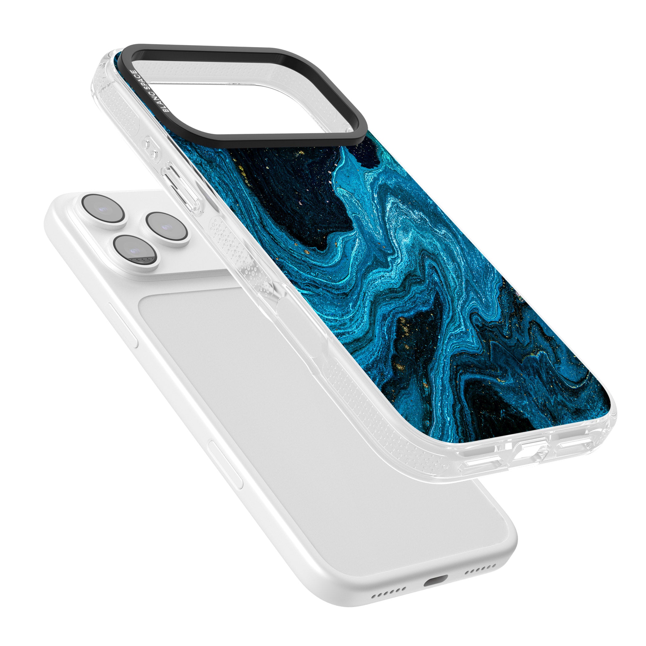 Saphire Lagoon iPhone 17 Pro Impact Air Clear Phone Case Colours
