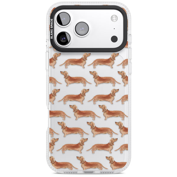 Dachshund Watercolor Dog Pattern