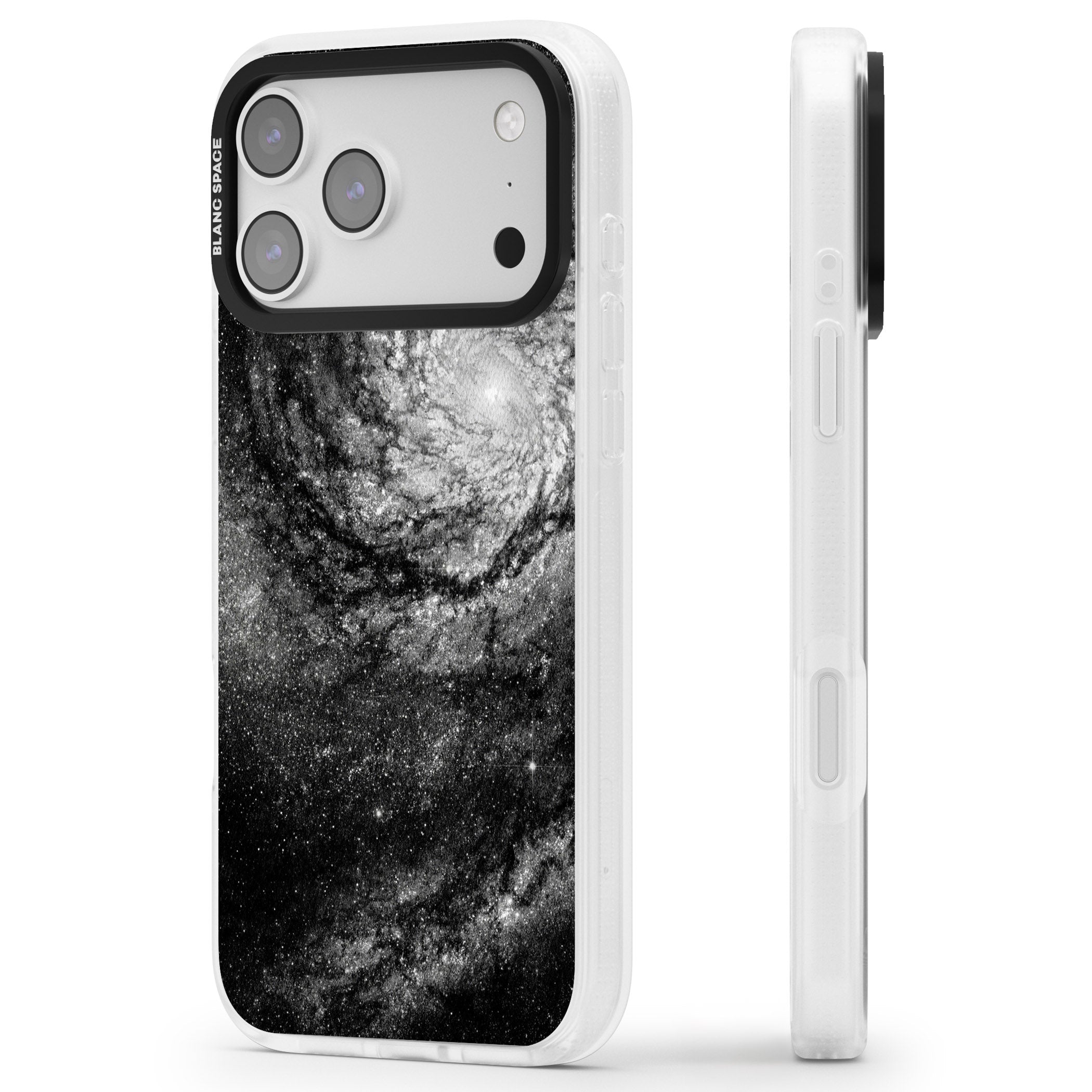Night Sky Galaxies: Milky Way Galaxy iPhone 17 Pro Impact Air Clear Phone Case Side Profile