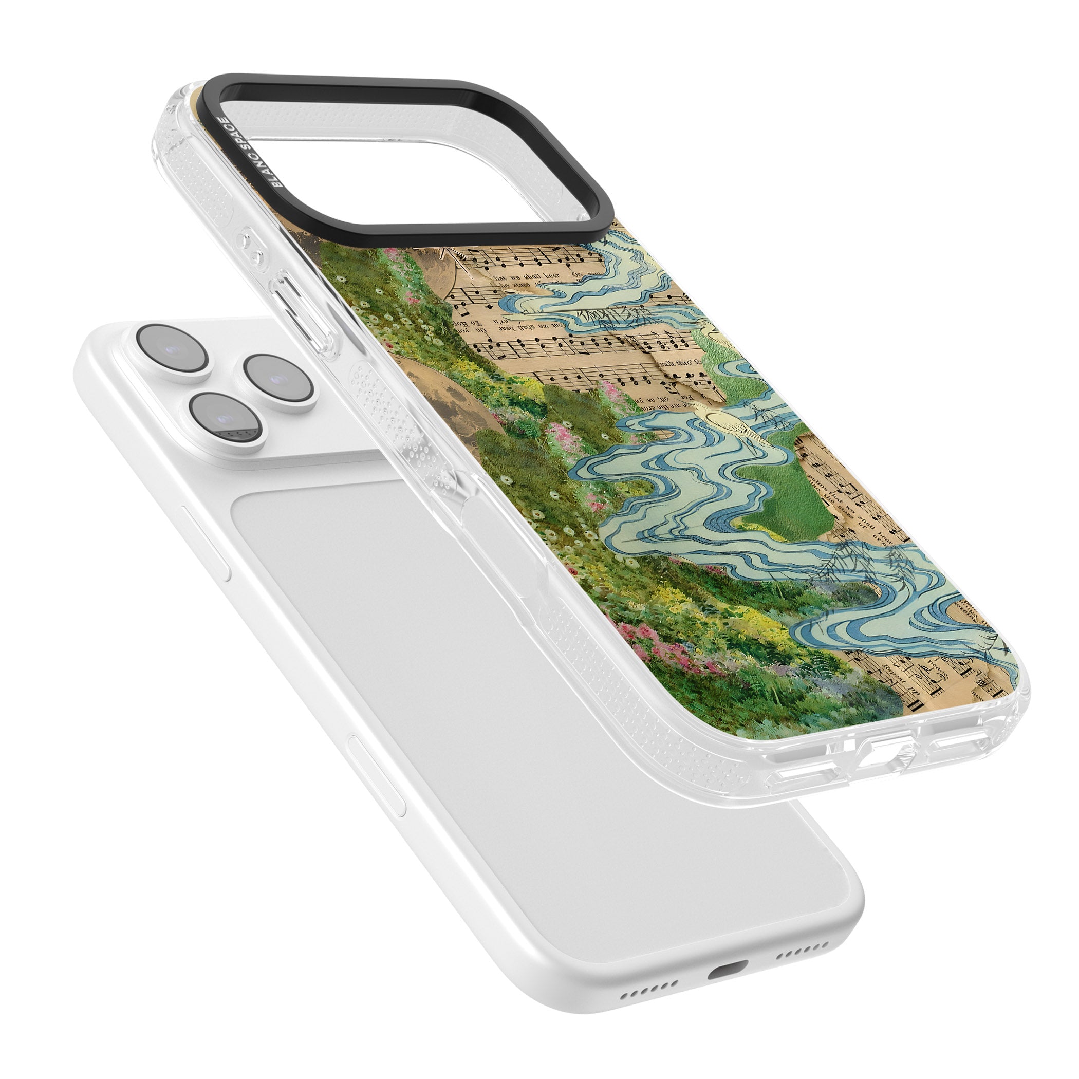 Musical River iPhone 17 Pro Impact Air Clear Phone Case Colours