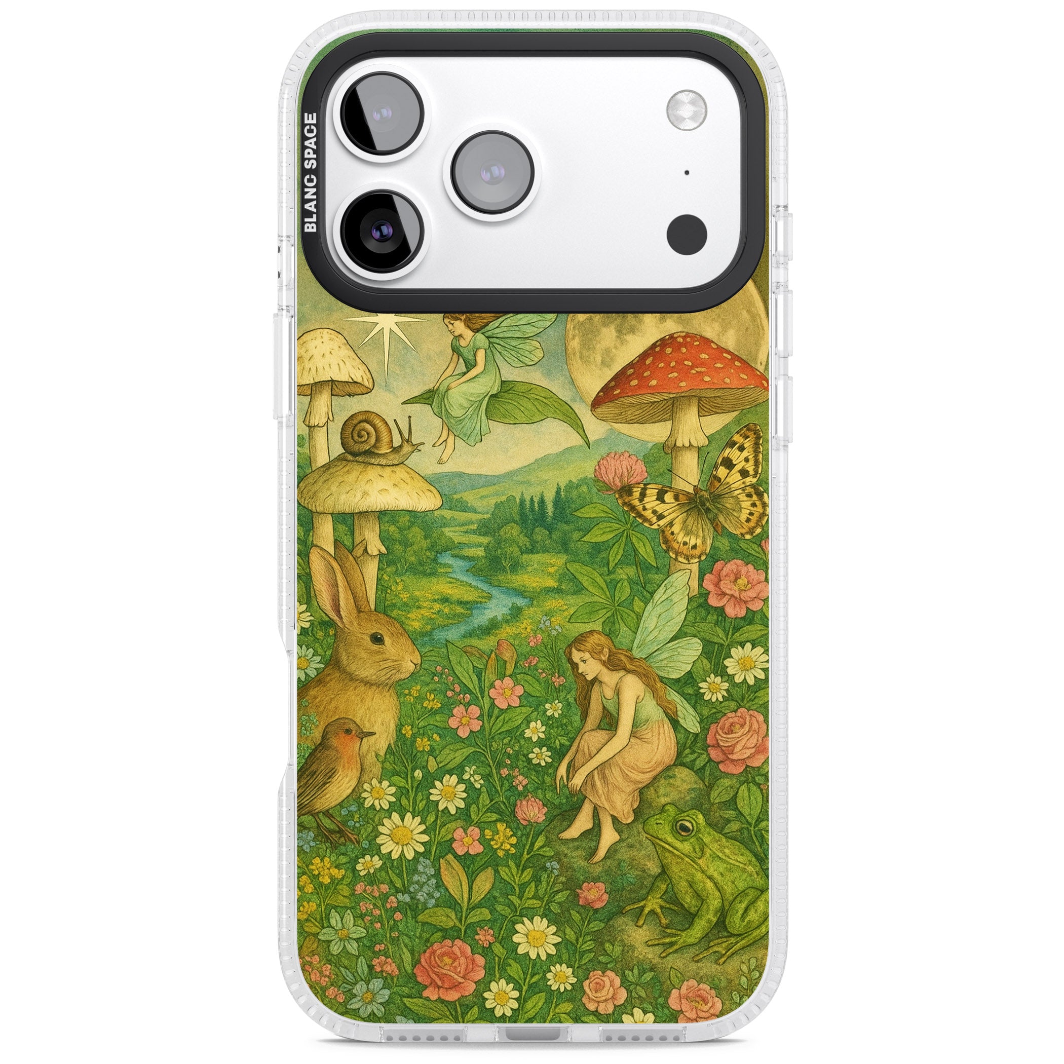 Fairies & Flowers iPhone 17 Pro Impact Air Clear Phone Case