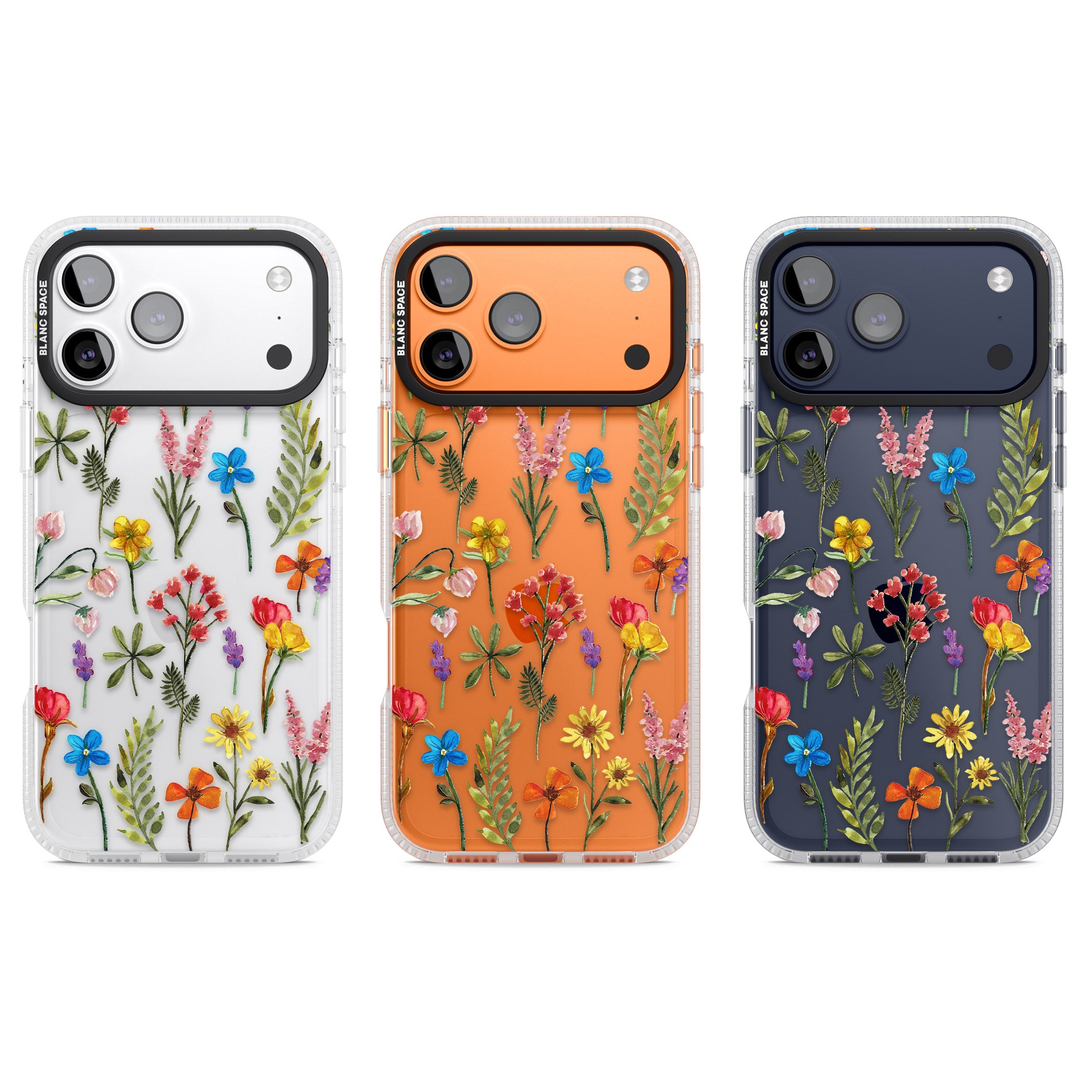 Spring Botanicals iPhone 17 Pro Impact Air Clear Phone Case APT Impact Protection