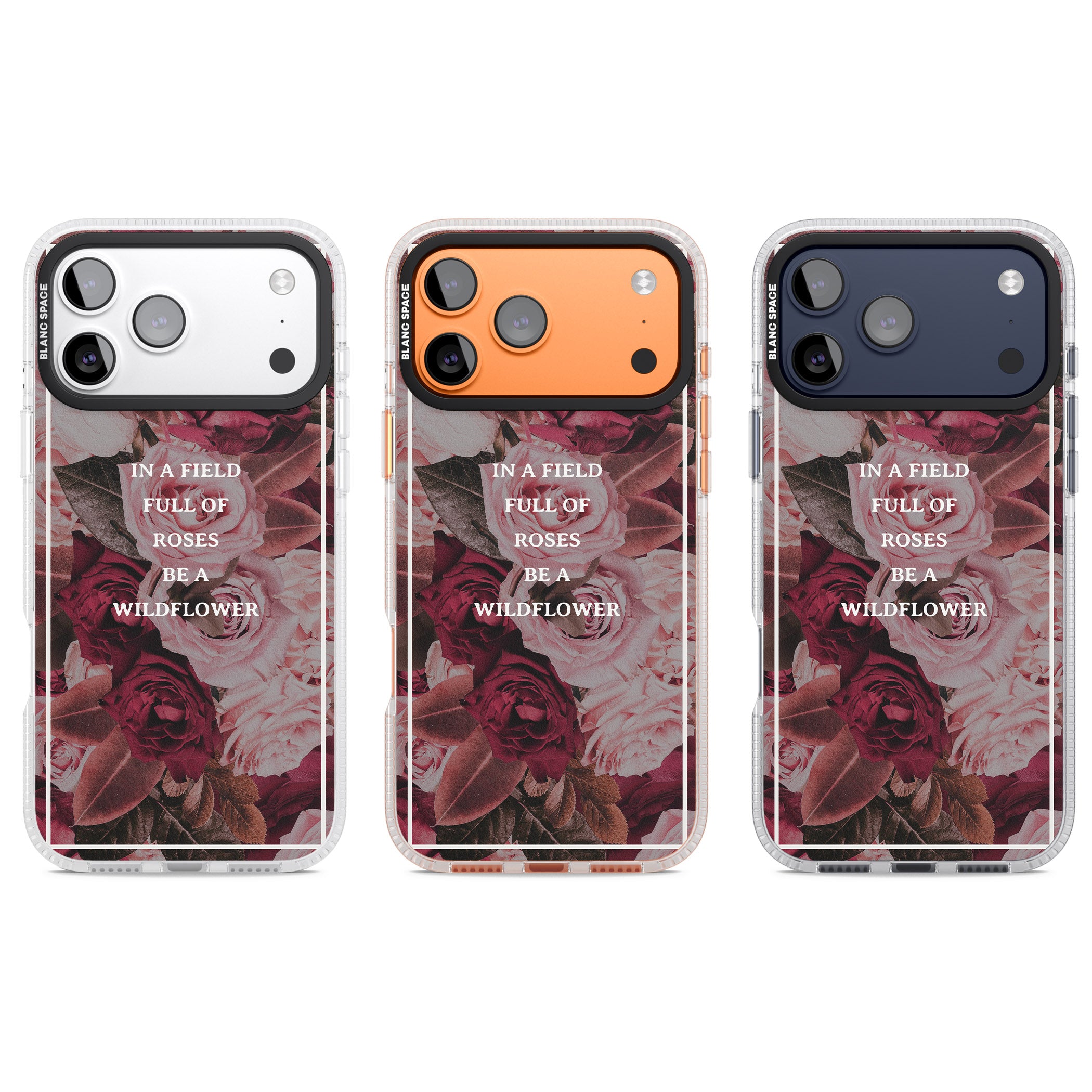 Wildflower Floral Quote iPhone 17 Pro Impact Air Clear Phone Case APT Impact Protection