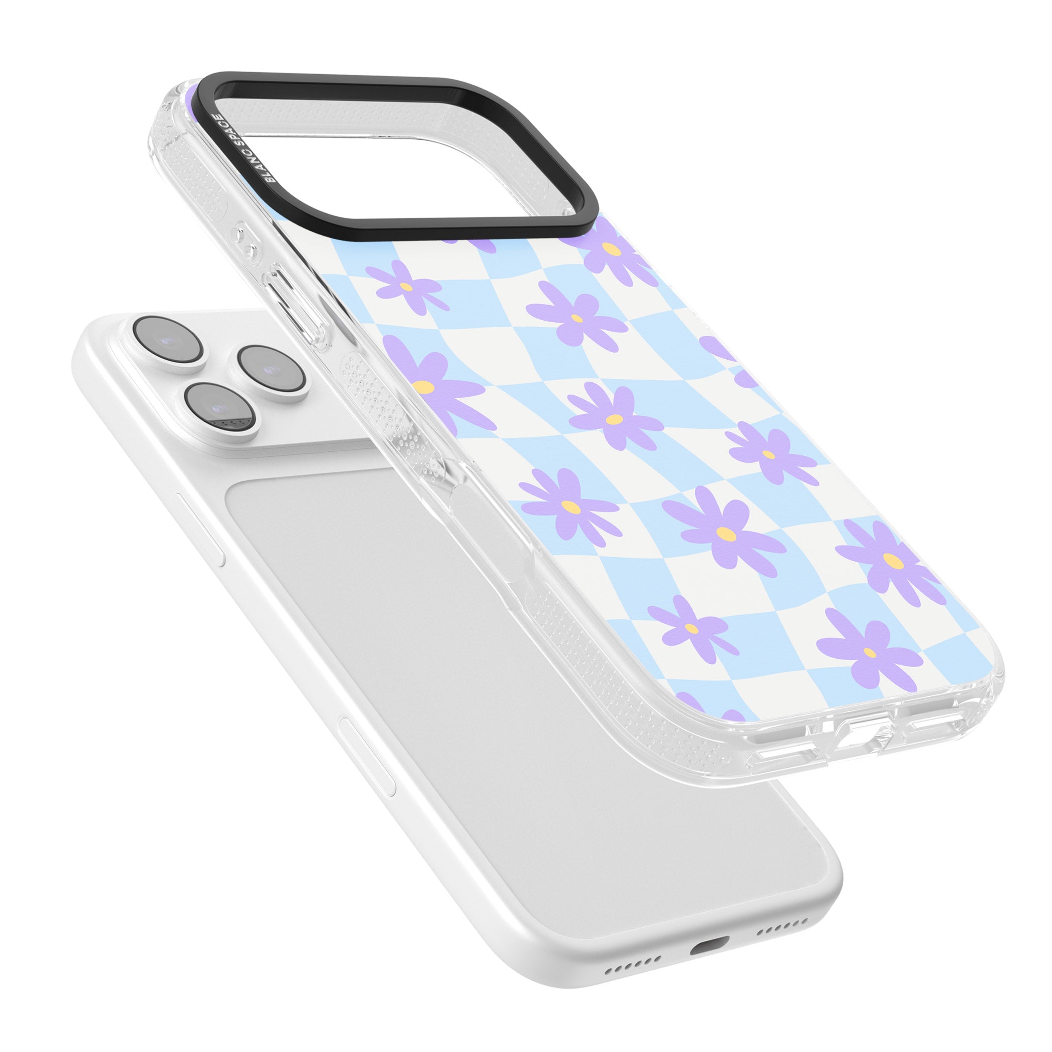 Serene Skies & Flowers iPhone 17 Pro Impact Air Clear Phone Case Colours