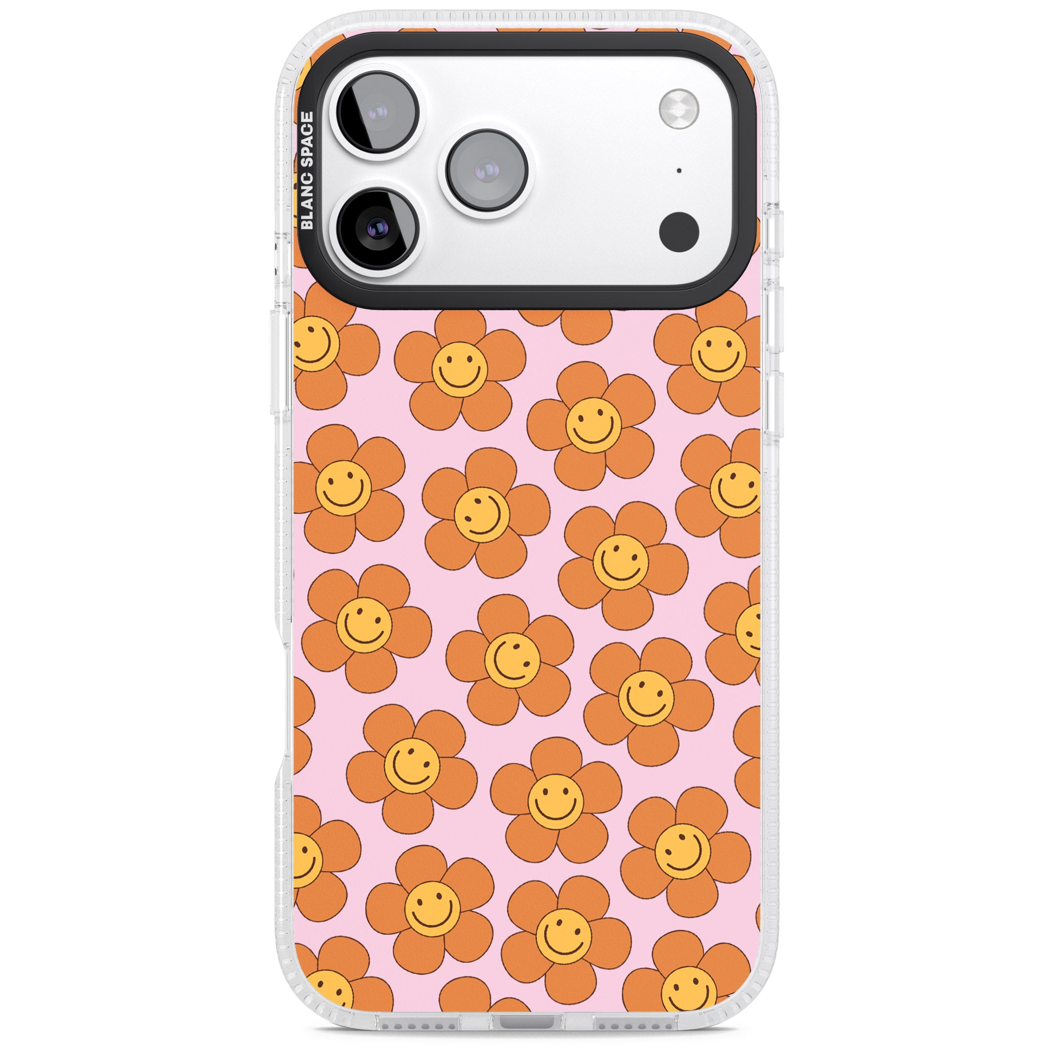 Floral Smiles iPhone 17 Pro Impact Air Clear Phone Case