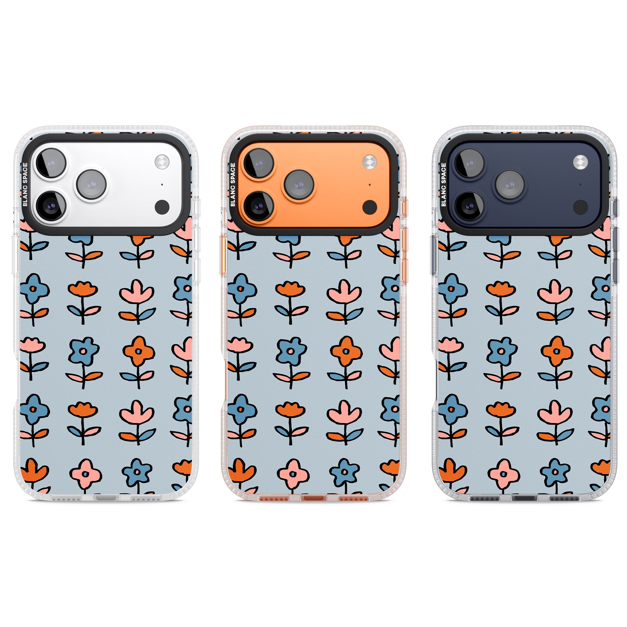 Vintage Floral Array iPhone 17 Pro Impact Air Clear Phone Case APT Impact Protection