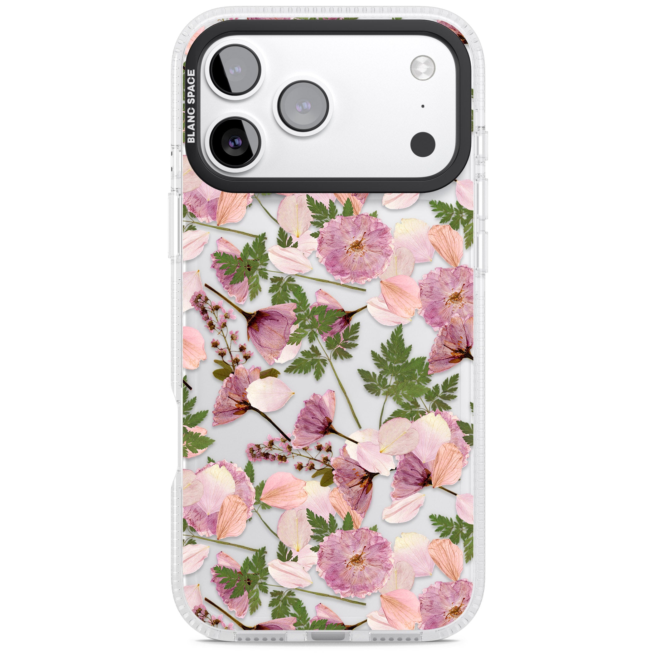 Pink Floral Appreciation iPhone 17 Pro Impact Air Clear Phone Case