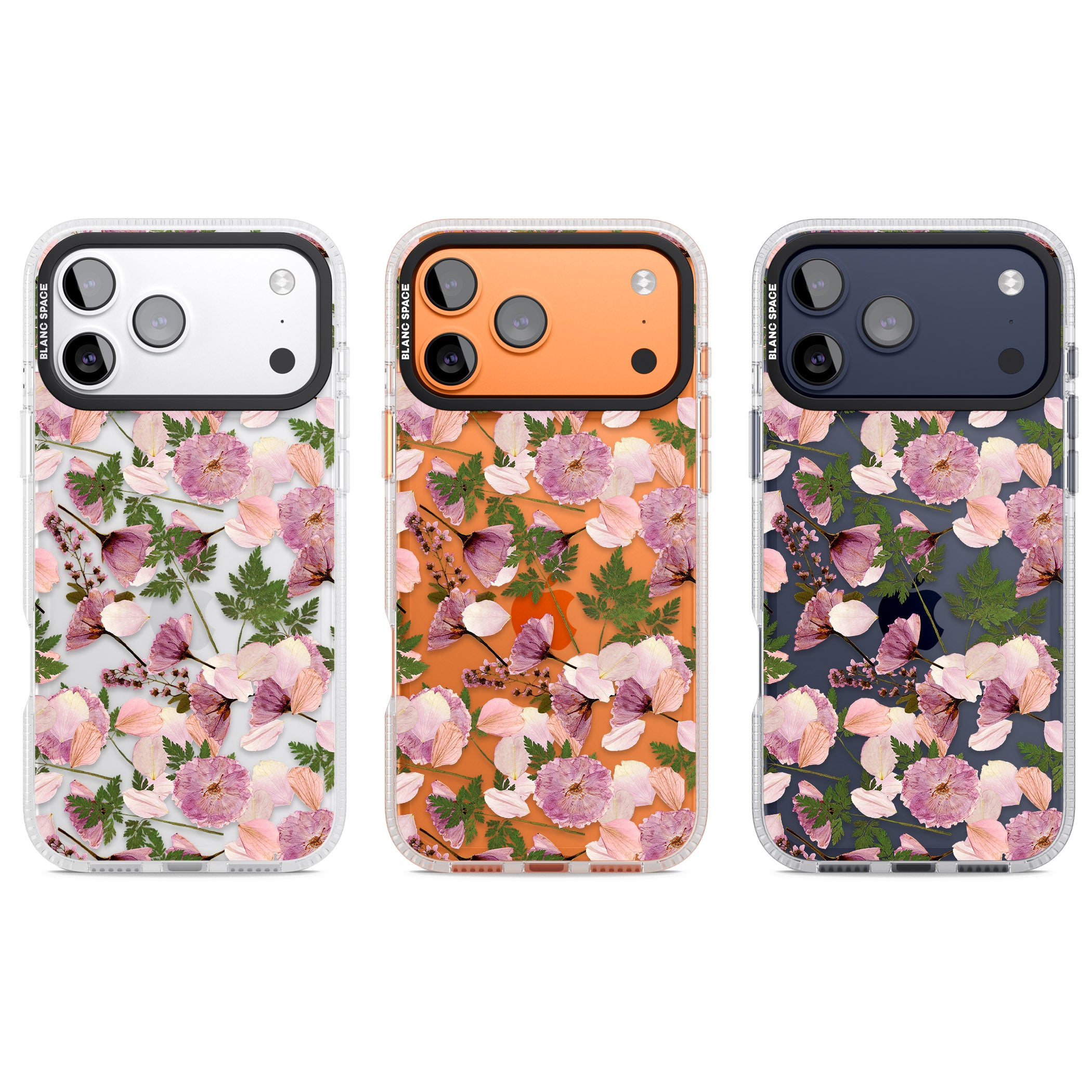 Pink Floral Appreciation iPhone 17 Pro Impact Air Clear Phone Case APT Impact Protection