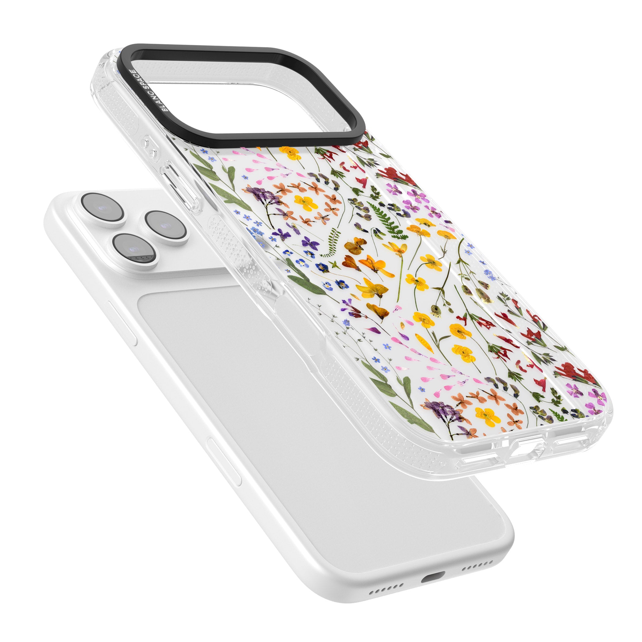 Wildflower iPhone 17 Pro Impact Air Clear Phone Case Colours