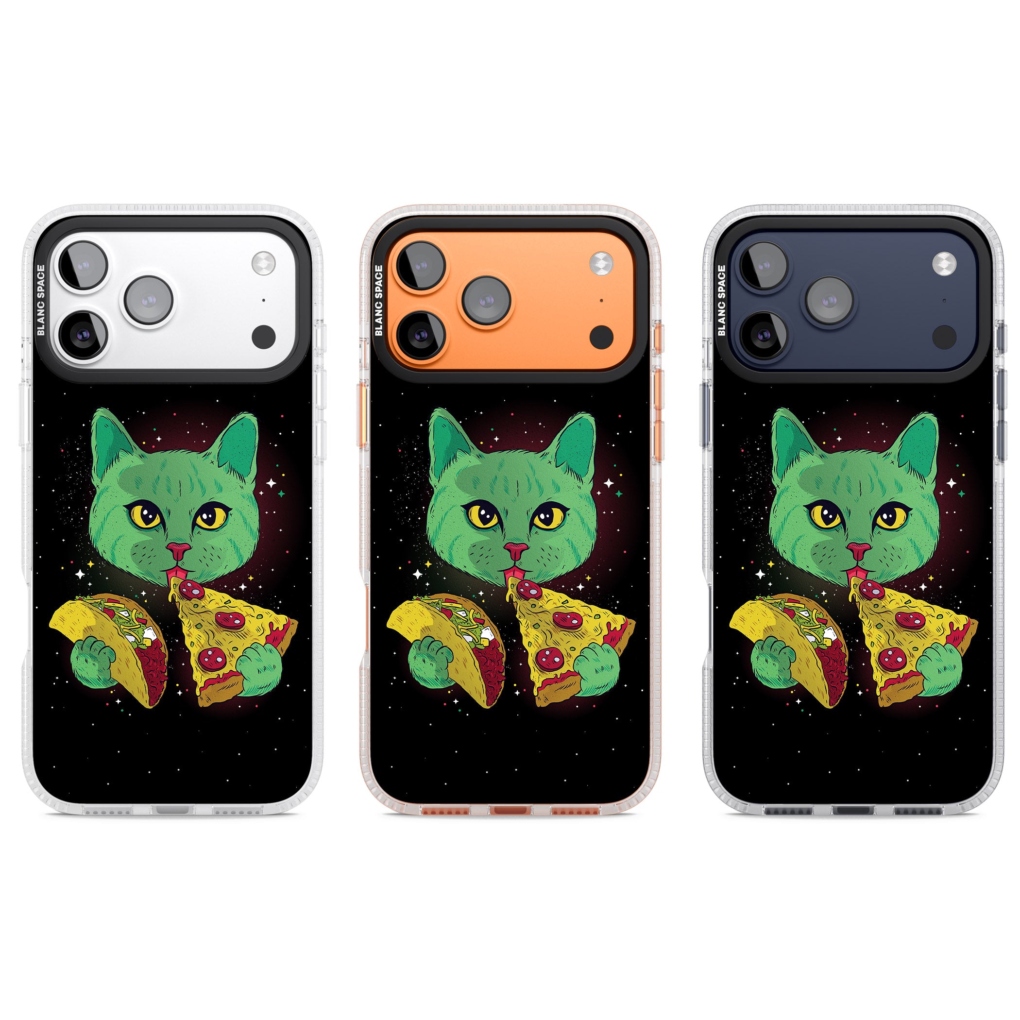 Pizza Purr iPhone 17 Pro Impact Air Clear Phone Case APT Impact Protection