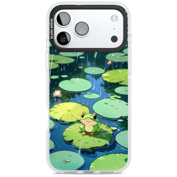 Frog In Lily Pond