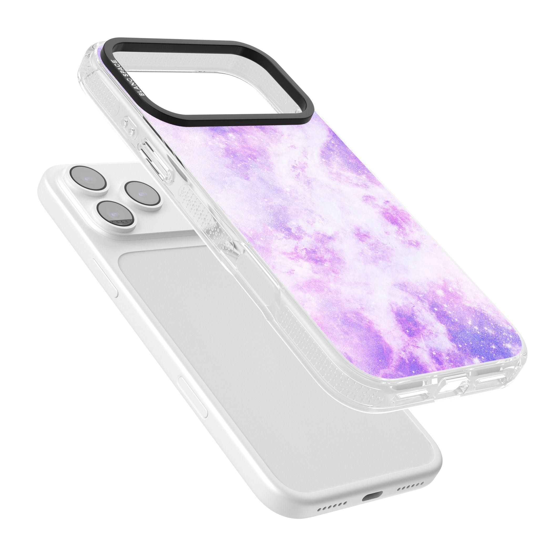 Purple Galaxy Vibes iPhone 17 Pro Impact Air Clear Phone Case Colours