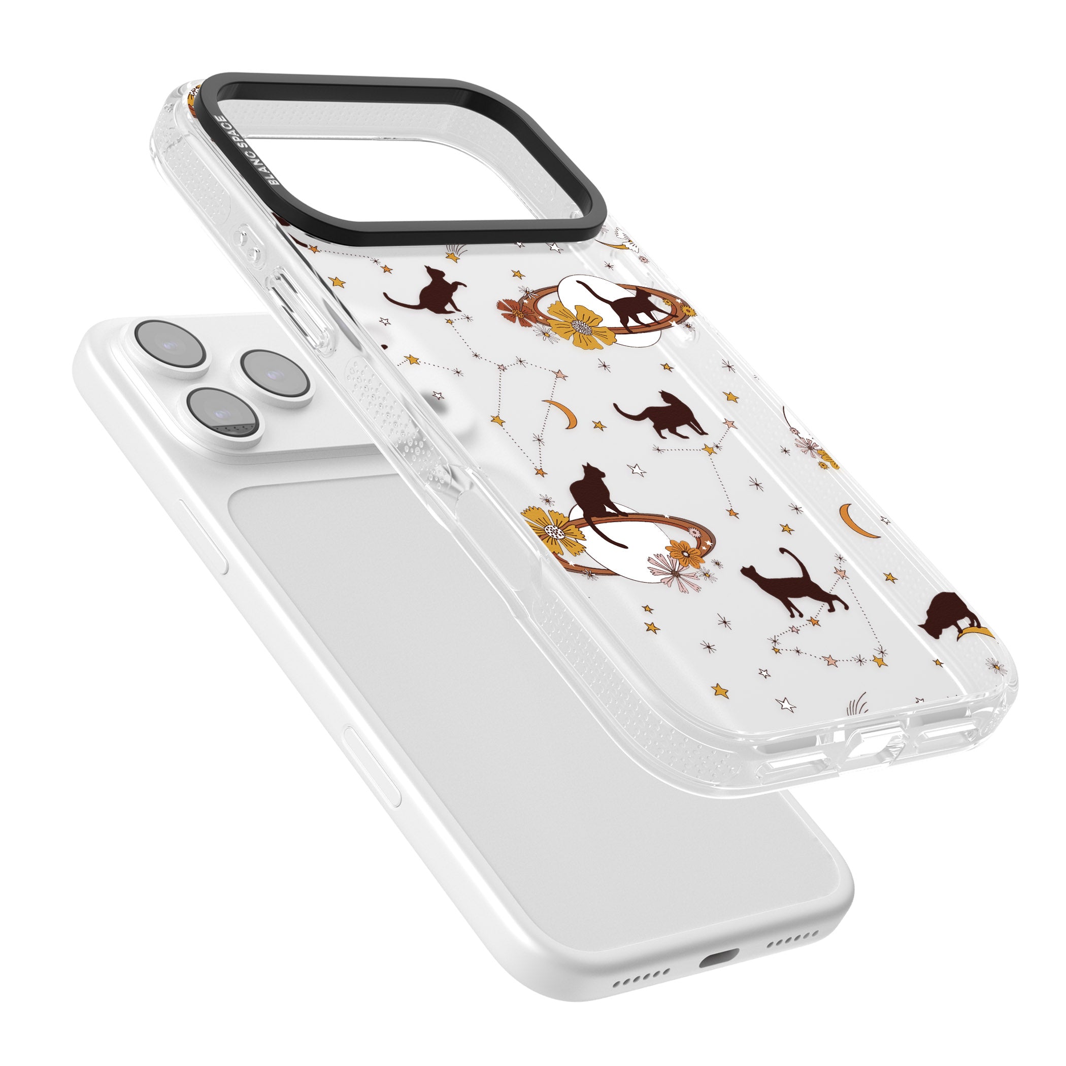 Halloween Cats And Astrology iPhone 17 Pro Impact Air Clear Phone Case Colours