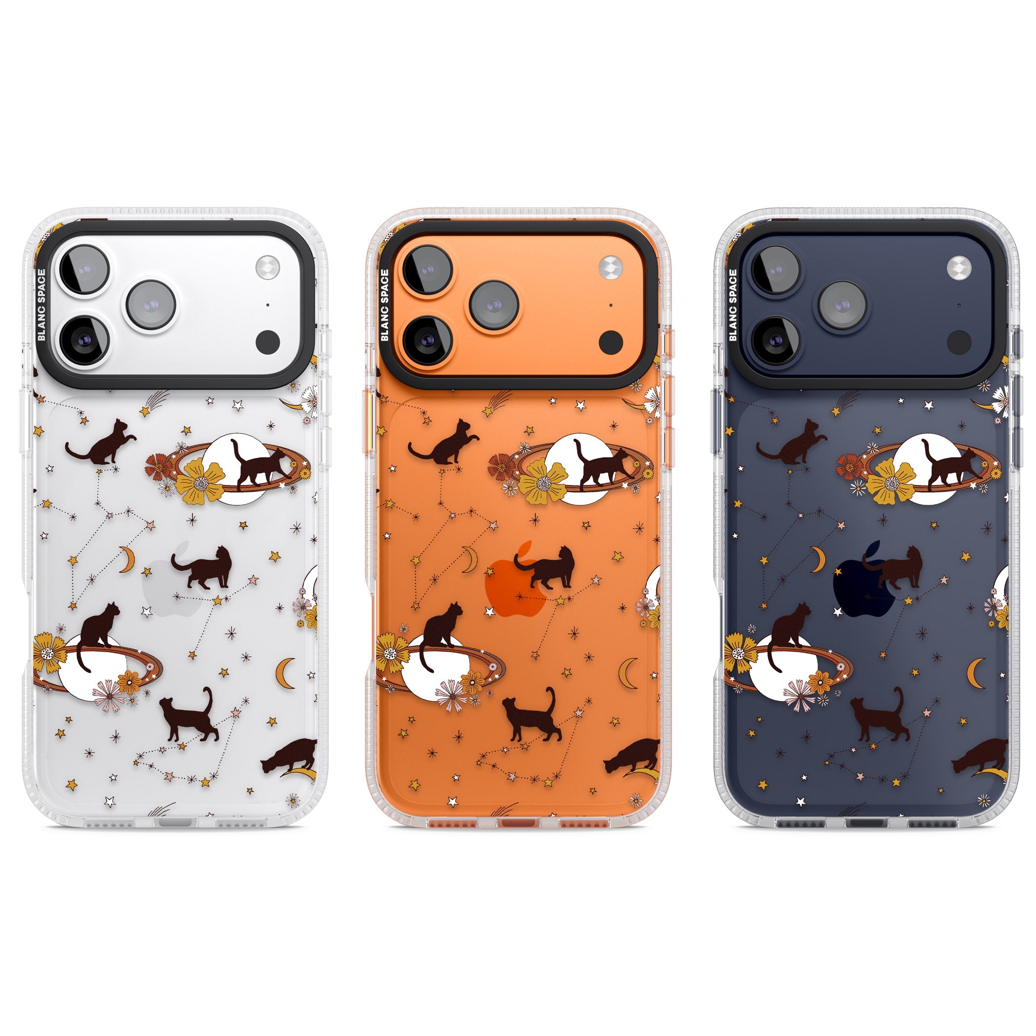 Halloween Cats And Astrology iPhone 17 Pro Impact Air Clear Phone Case APT Impact Protection