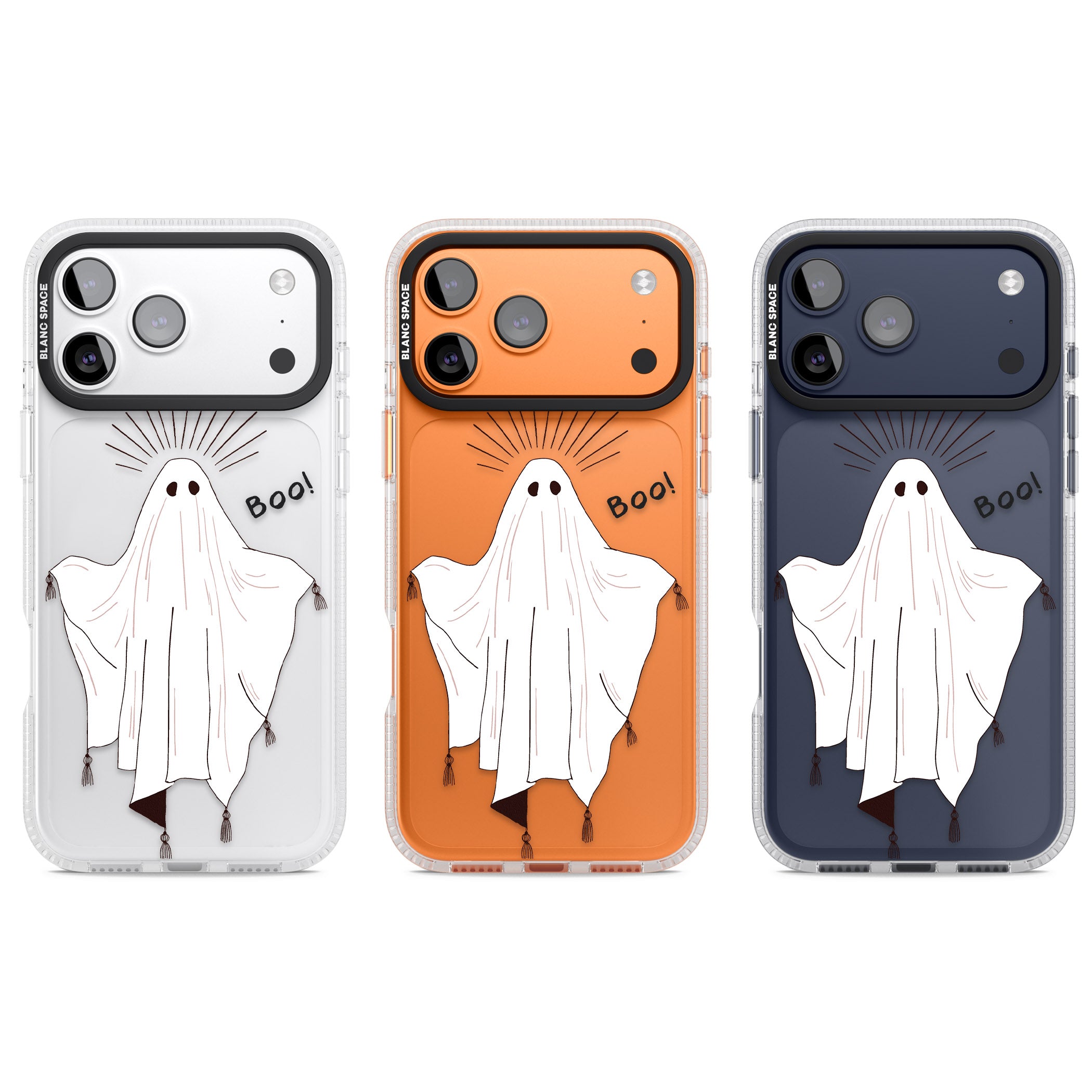 Boo! iPhone 17 Pro Impact Air Clear Phone Case APT Impact Protection