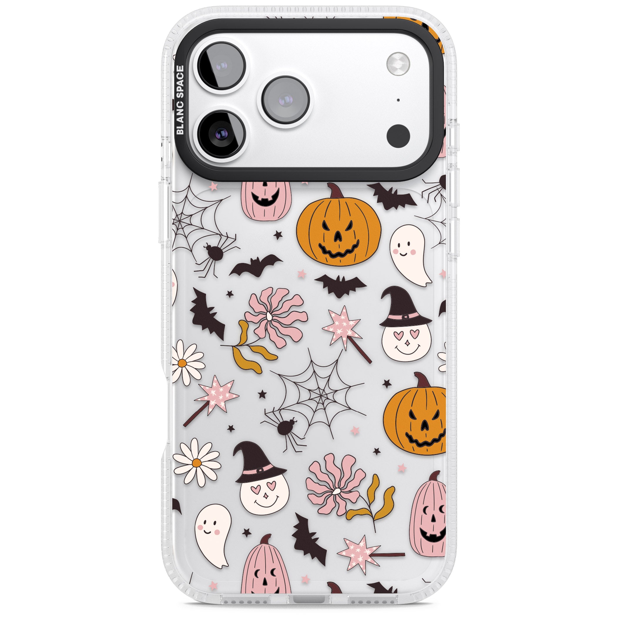 Spooky Mix iPhone 17 Pro Impact Air Clear Phone Case
