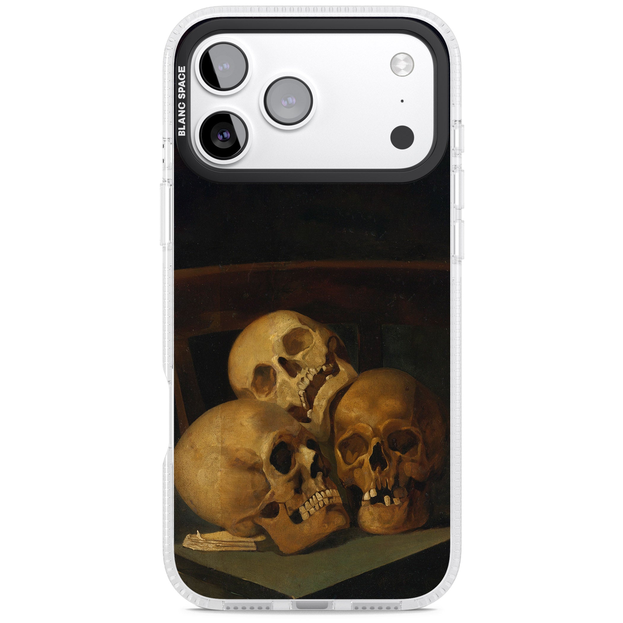 Still Life Of Three Skulls iPhone 17 Pro Impact Air Clear Phone Case