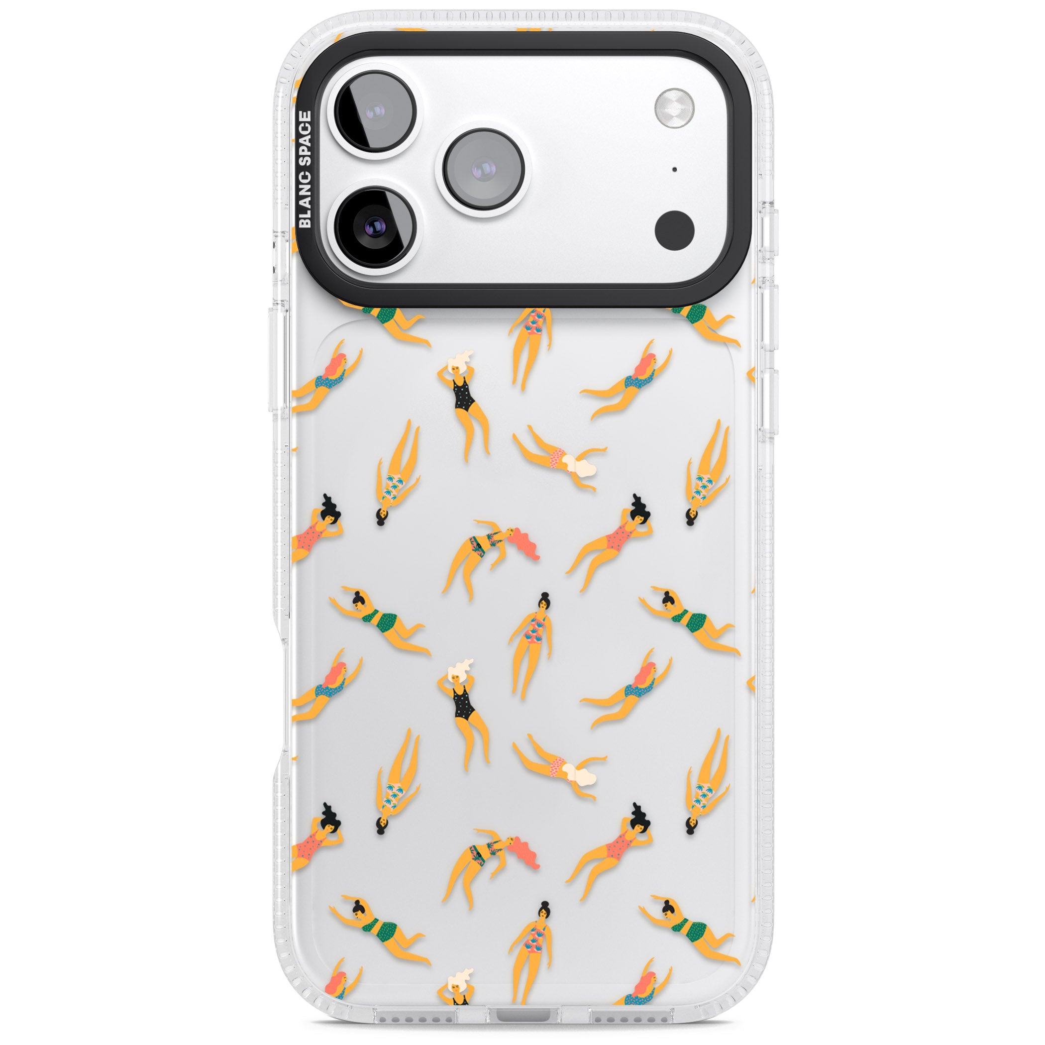 Poolside Pattern iPhone 17 Pro Impact Air Clear Phone Case