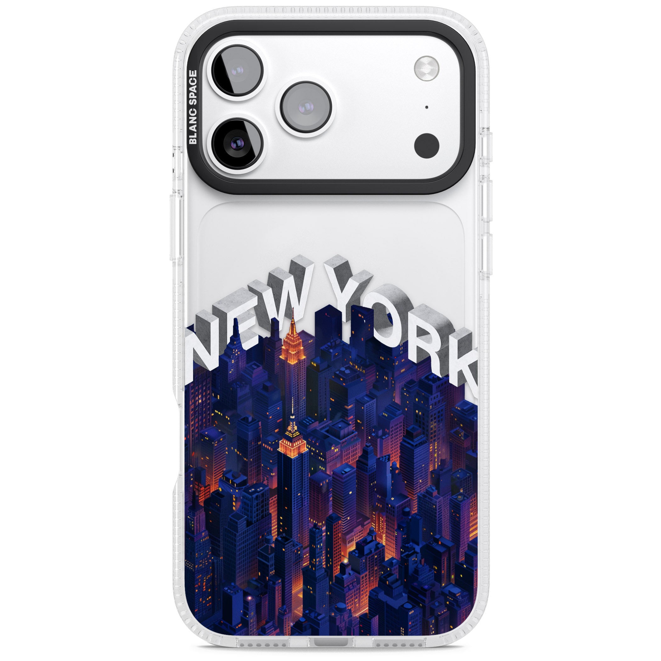 New York City iPhone 17 Pro Impact Air Clear Phone Case